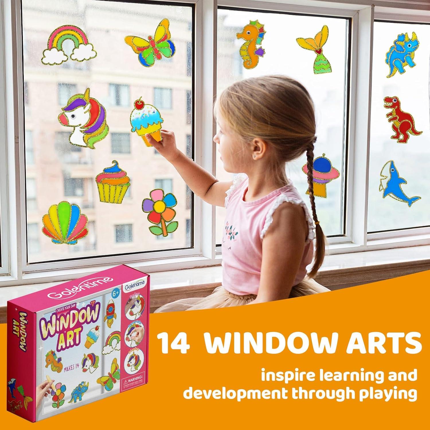 Kit de Manualidades de Ventana Goldentime para Niños 6+ Años