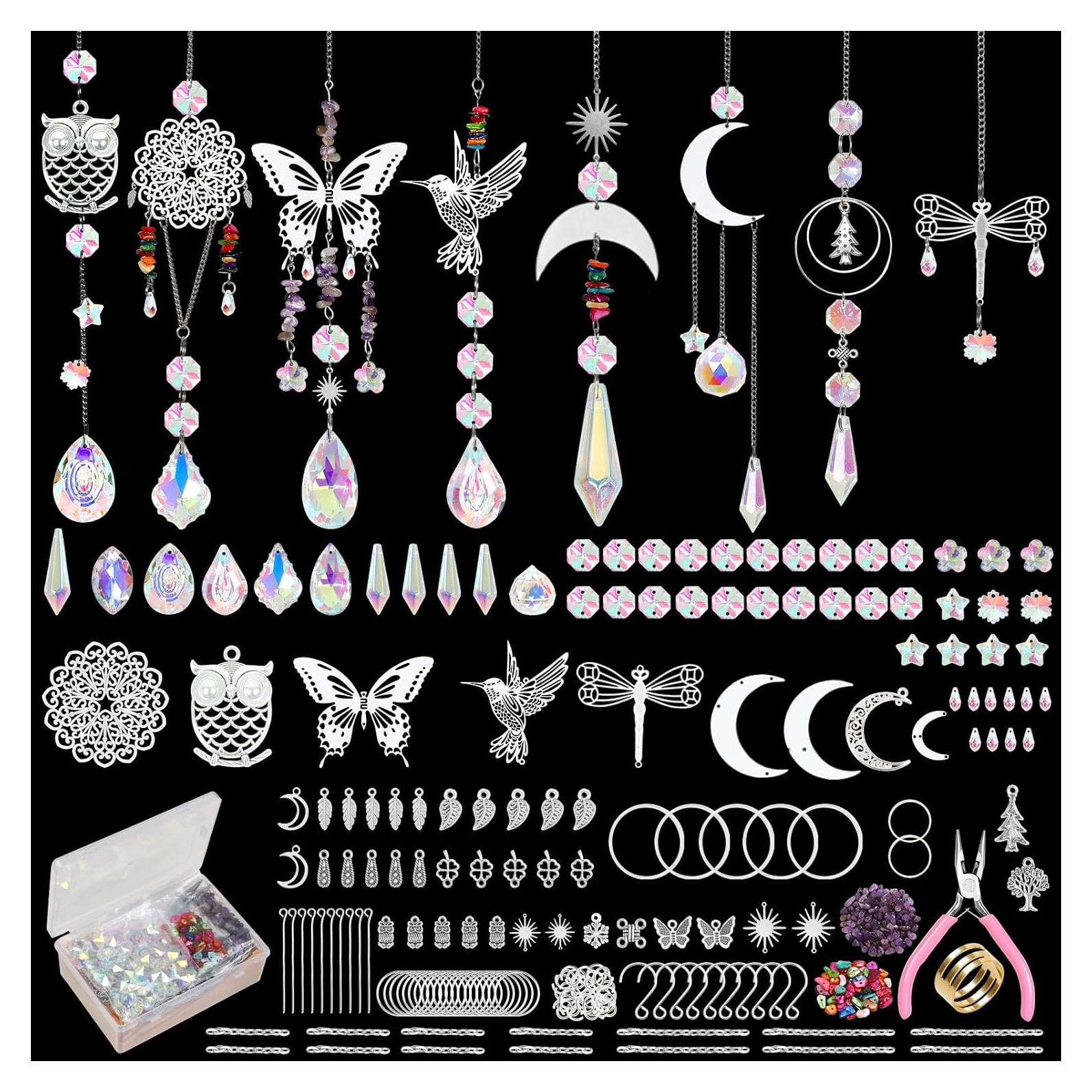 Kit de Suncatcher DIY 440PCS - Prismas Colgantes para Decoración