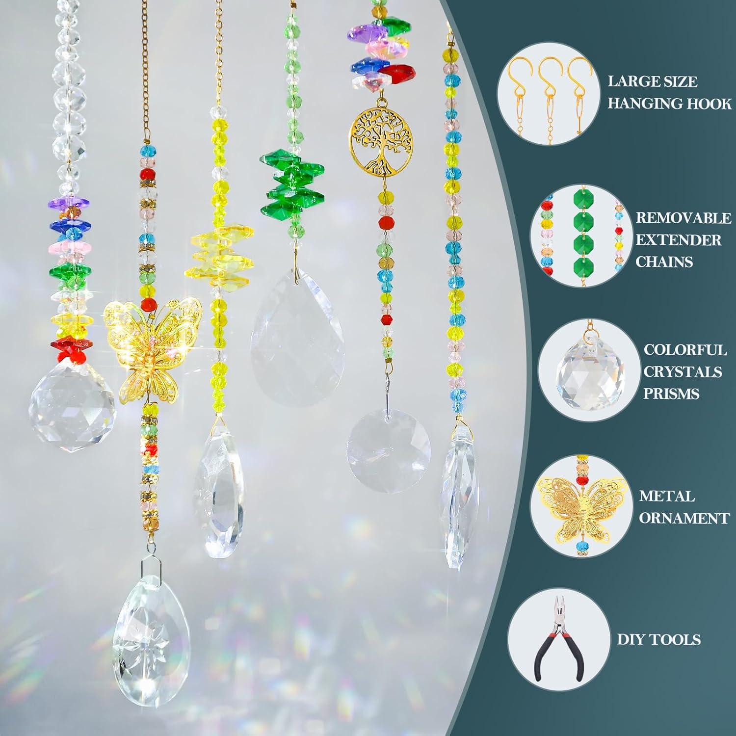 Kit de Suncatchers de Cristal DIY JADVY 310 Piezas para Ventana