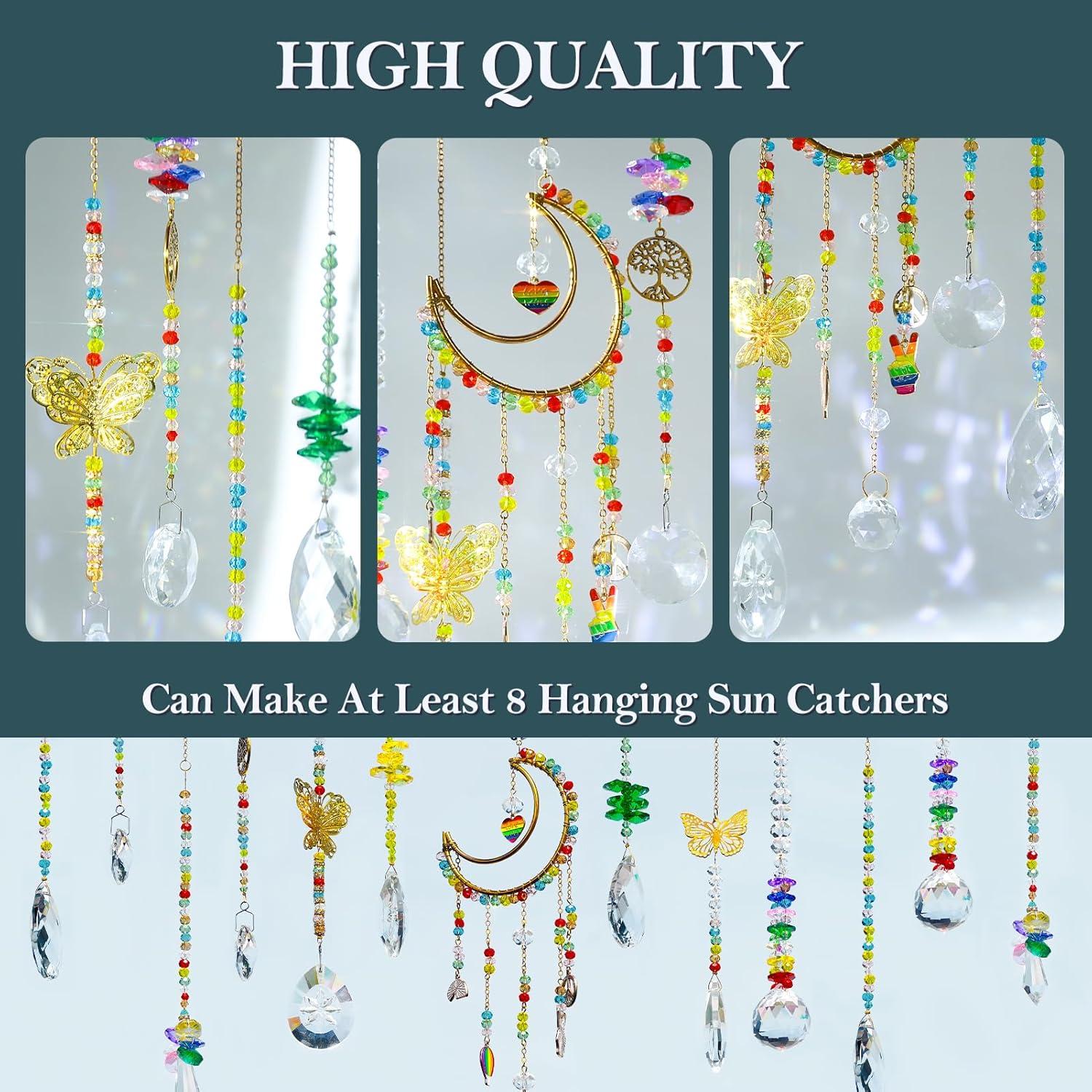 Kit de Suncatchers de Cristal DIY JADVY 310 Piezas para Ventana