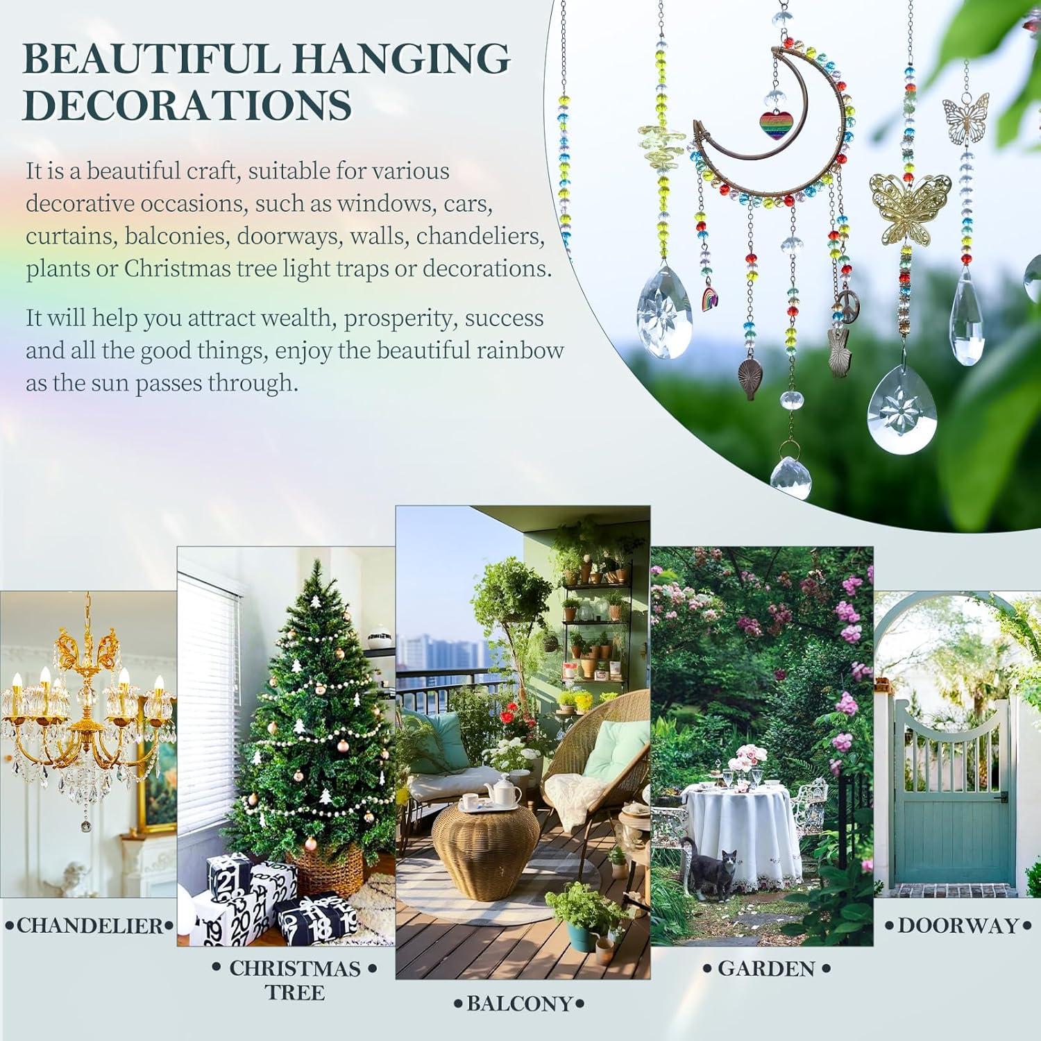 Kit de Suncatchers de Cristal DIY JADVY 310 Piezas para Ventana