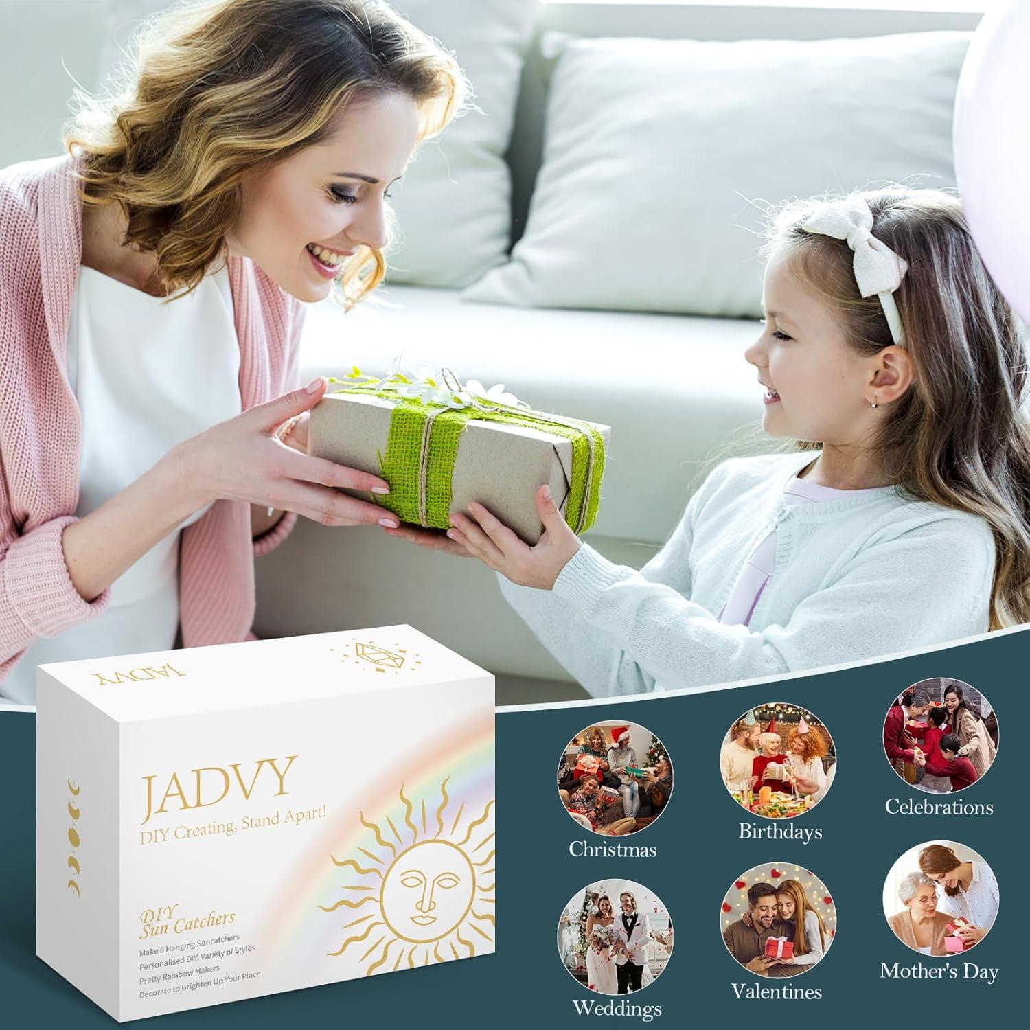 Kit de Suncatchers de Cristal DIY JADVY 310 Piezas para Ventana