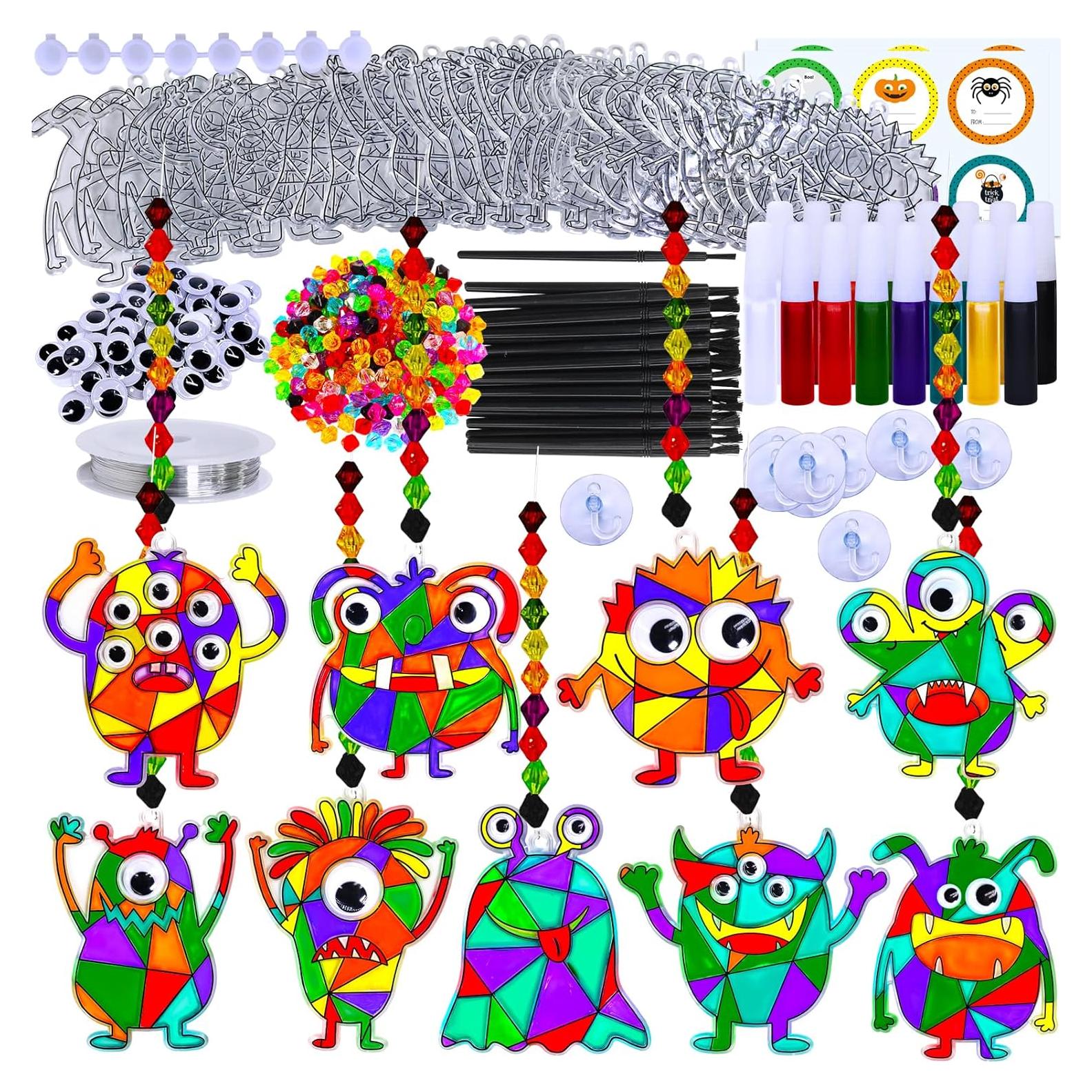 Kit de Manualidades de Halloween Winlyn - 27 Juegos de Atrapa Rayos Monstruosos