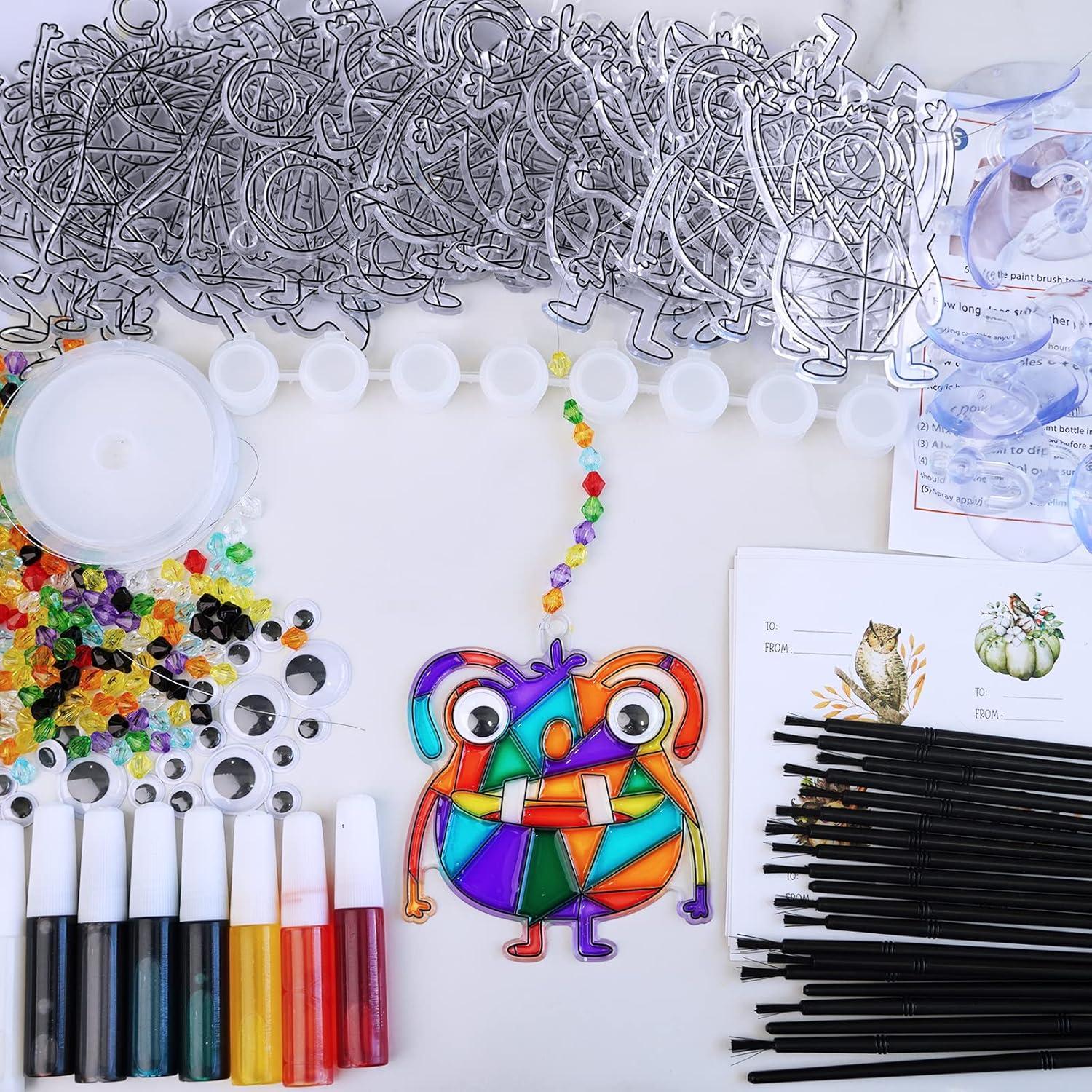 Kit de Manualidades de Halloween Winlyn - 27 Juegos de Atrapa Rayos Monstruosos