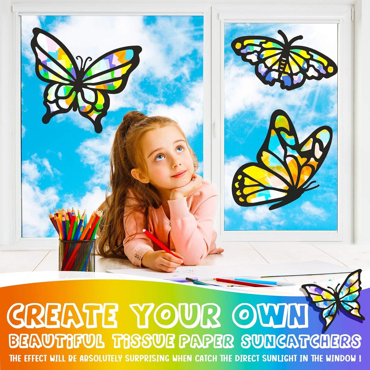 Kit de Manualidades de Mariposa Suncatcher Zonon 9 Piezas