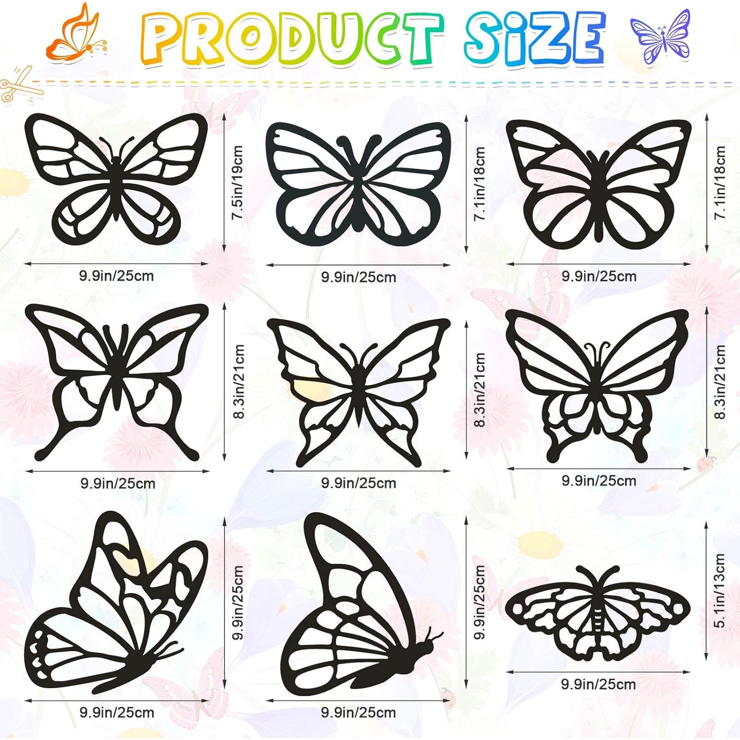 Kit de Manualidades de Mariposa Suncatcher Zonon 9 Piezas