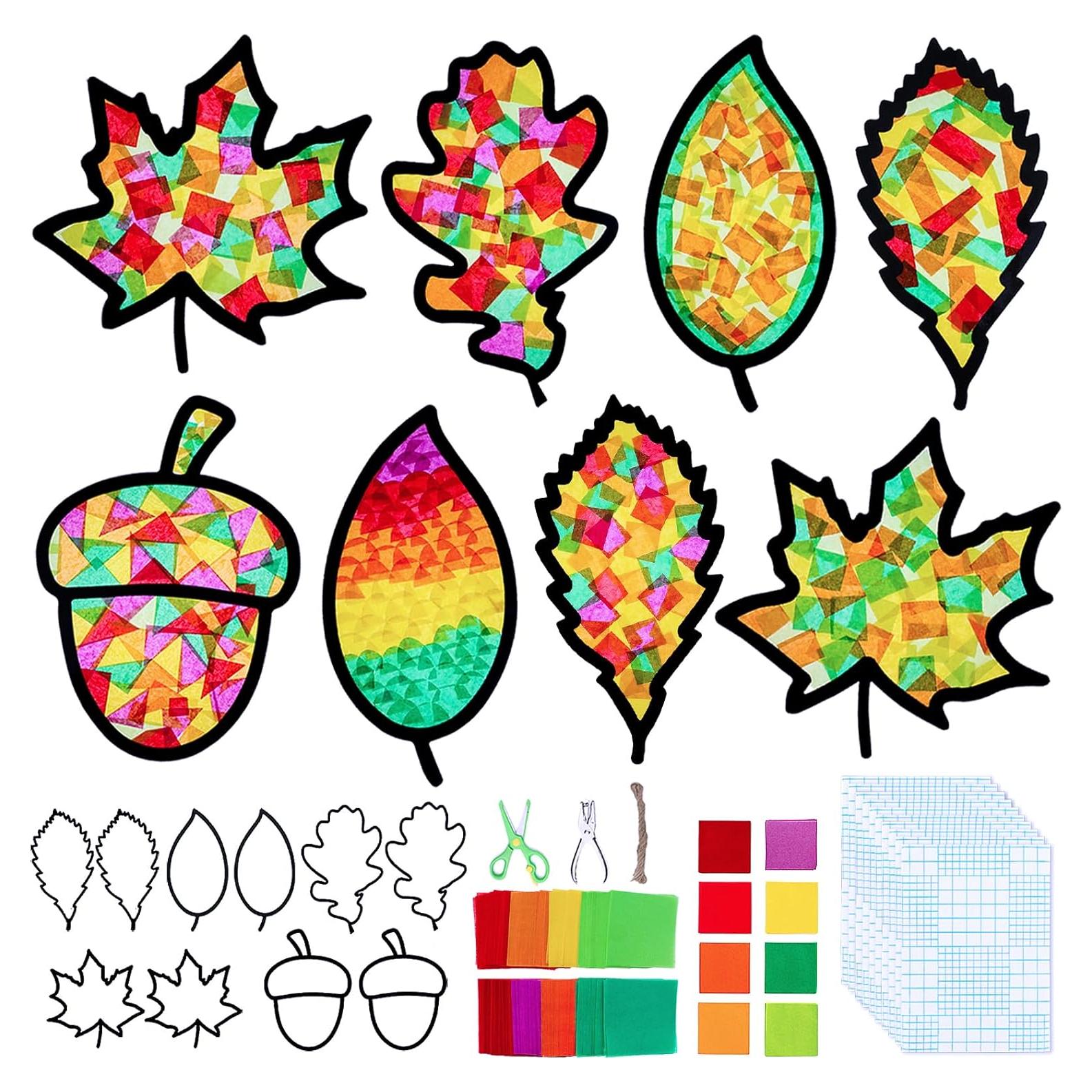 Kit de Manualidades EXQUISS Suncatchers de Otoño 10 Piezas