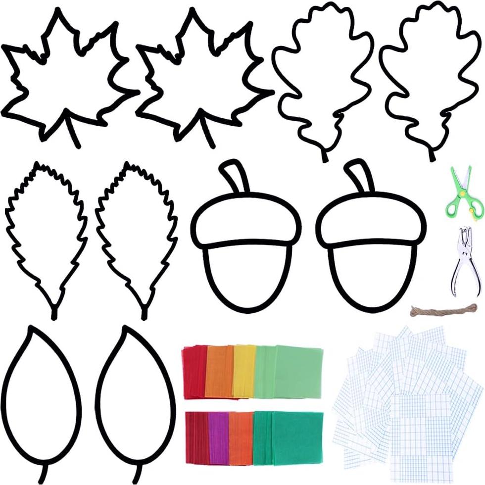 Kit de Manualidades EXQUISS Suncatchers de Otoño 10 Piezas