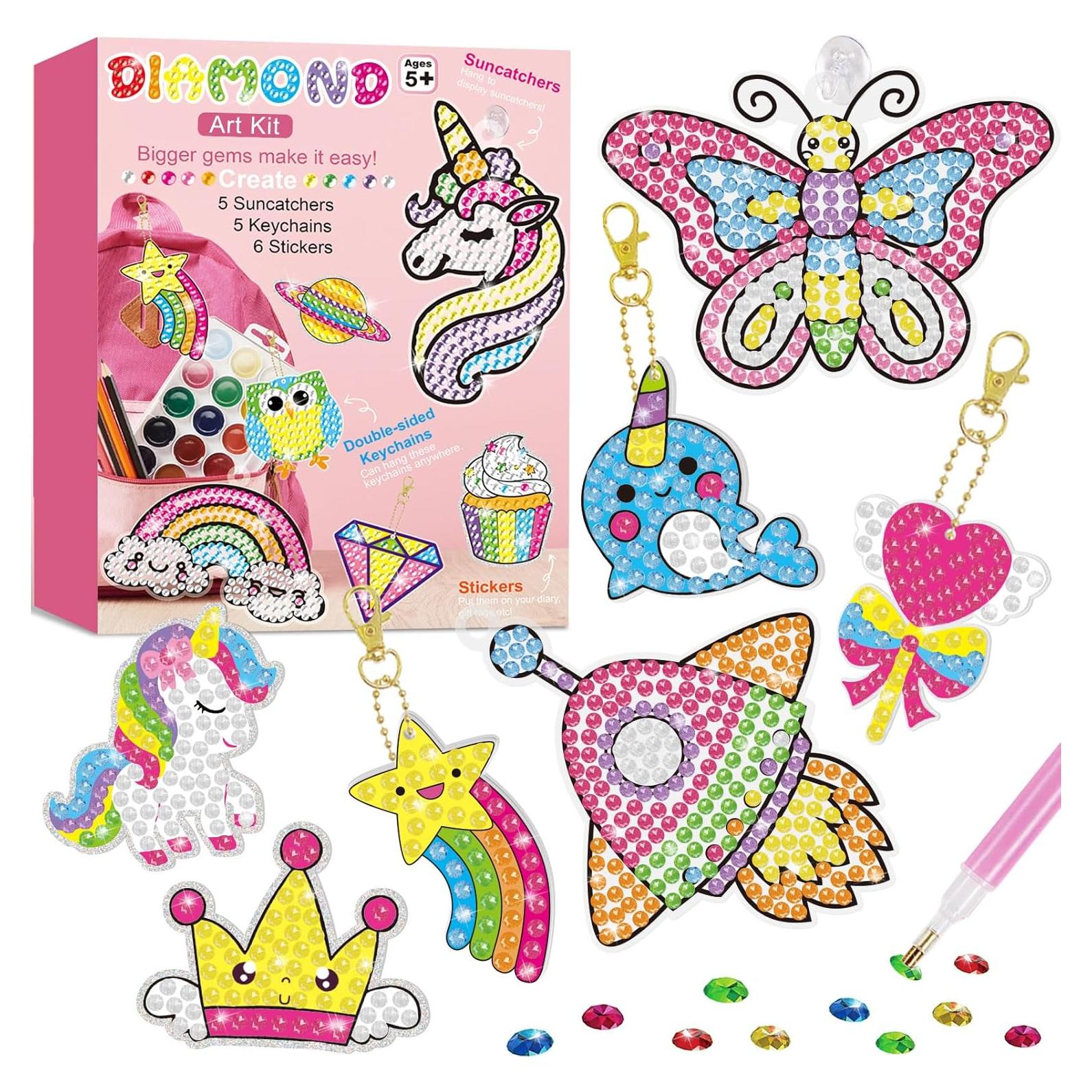 Kit de Arte de Gemas BANBBUR 16 Pcs para Niños 6-8 Años