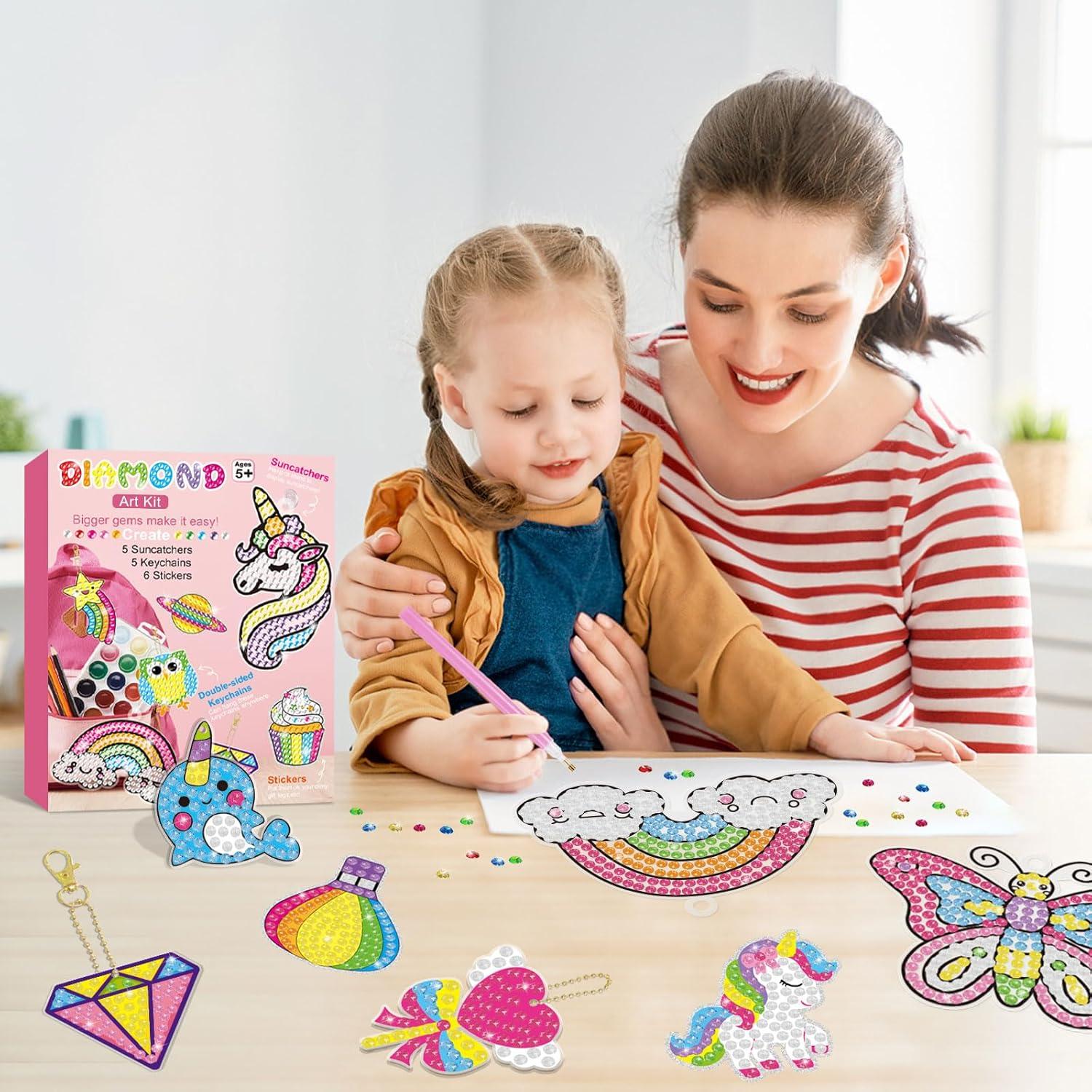 Kit de Arte de Gemas BANBBUR 16 Pcs para Niños 6-8 Años