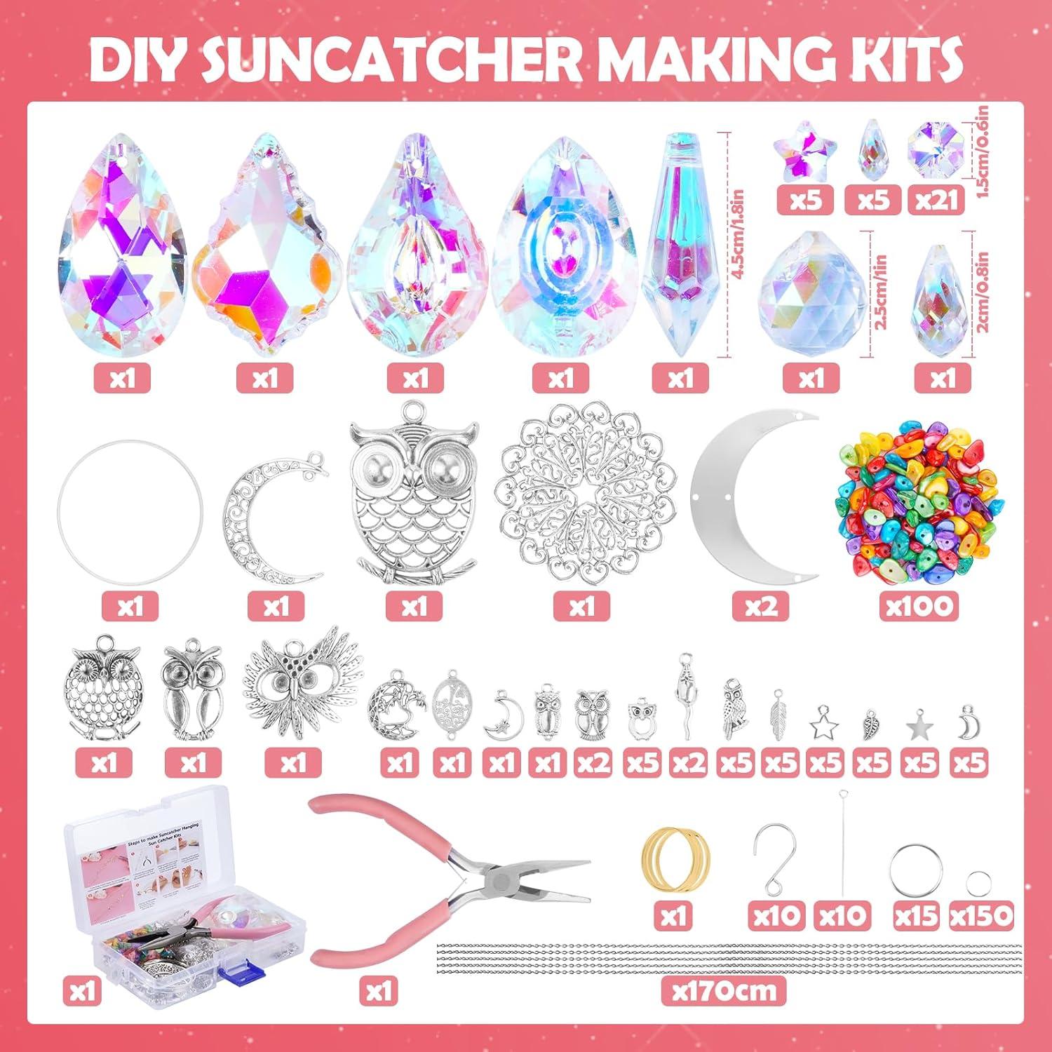 Kit de Atrapasueños FOFOGANG 410 Piezas Búhos Cristales