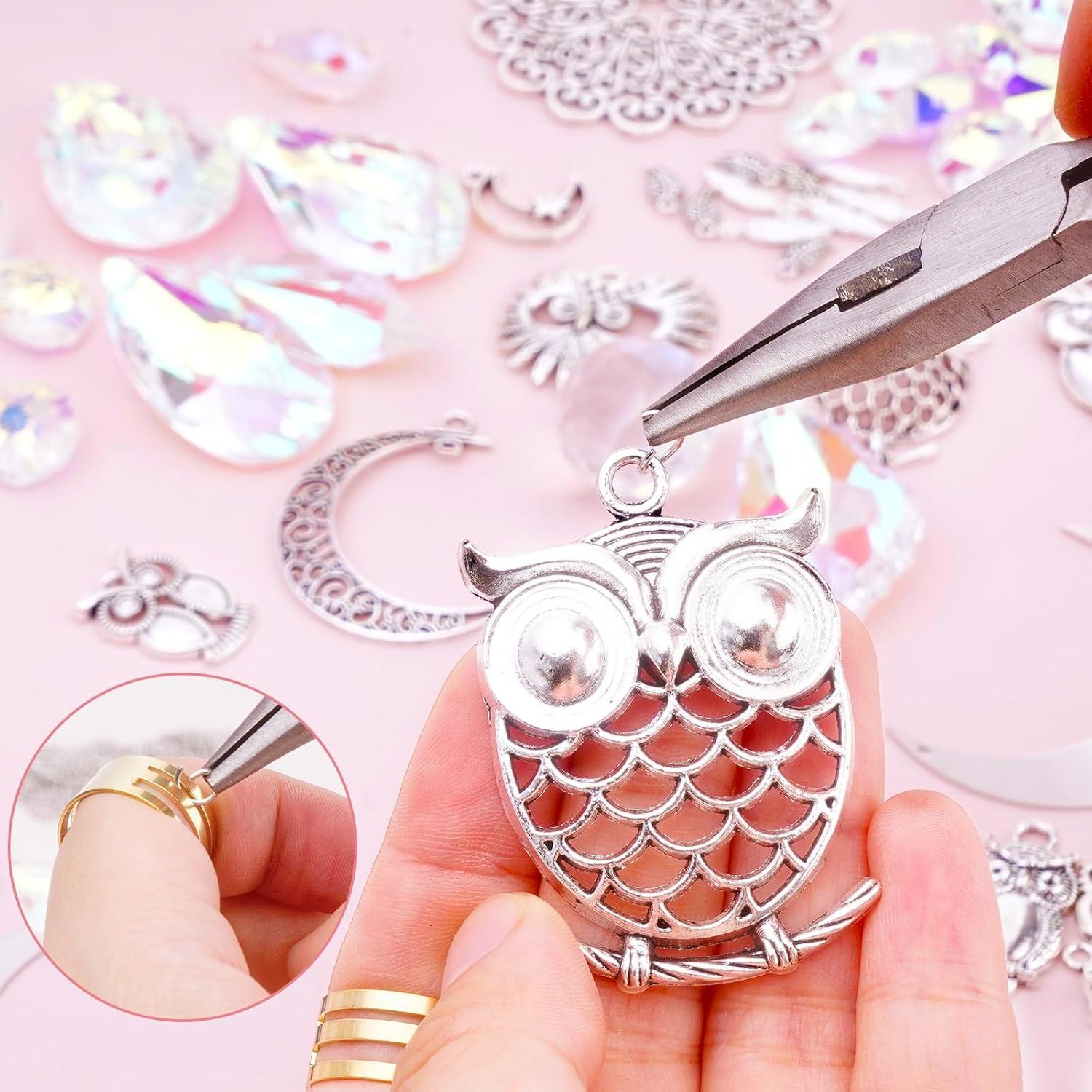 Kit de Atrapasueños FOFOGANG 410 Piezas Búhos Cristales