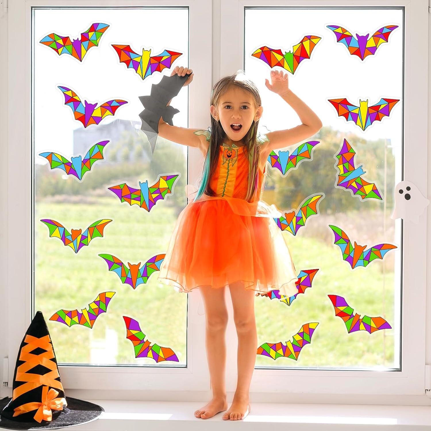 Kit de Manualidades Halloween Qyeahkj 30 Piezas Murciélago