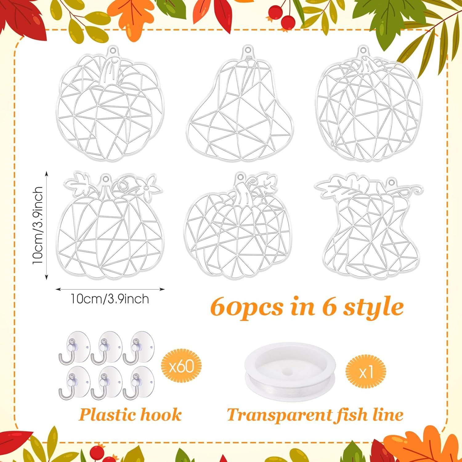 Kit de Manualidades Atrapa Luz RoundFunny 60 Piezas Otoño