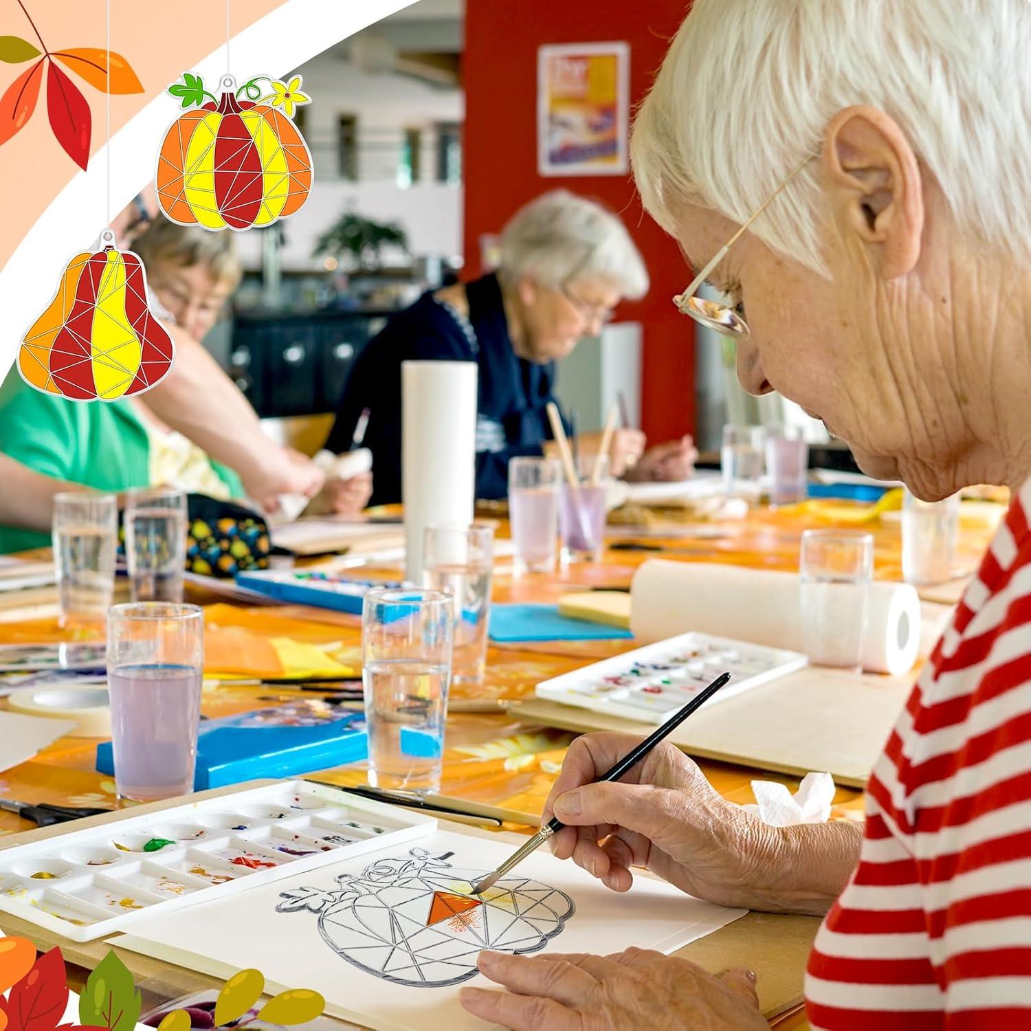 Kit de Manualidades Atrapa Luz RoundFunny 60 Piezas Otoño