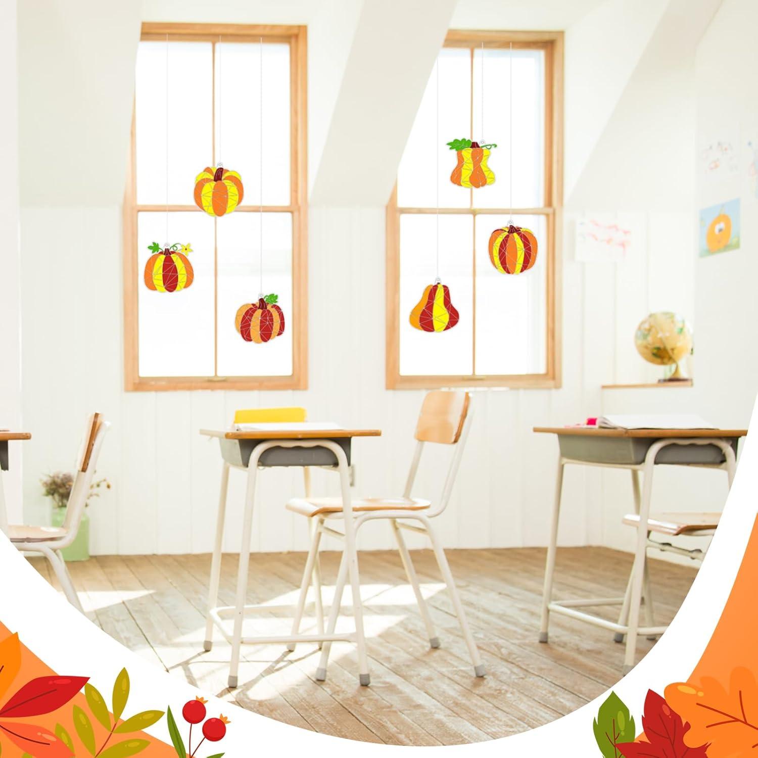 Kit de Manualidades Atrapa Luz RoundFunny 60 Piezas Otoño