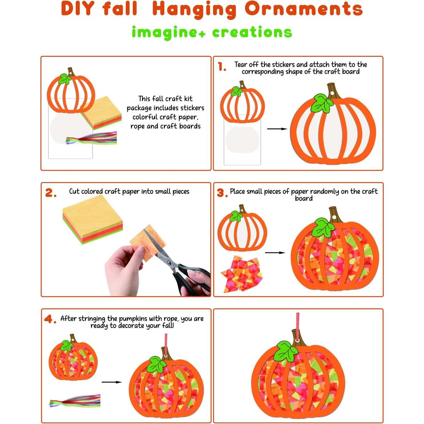 Kit de Manualidades de Otoño Zliisang 24 Piezas DIY