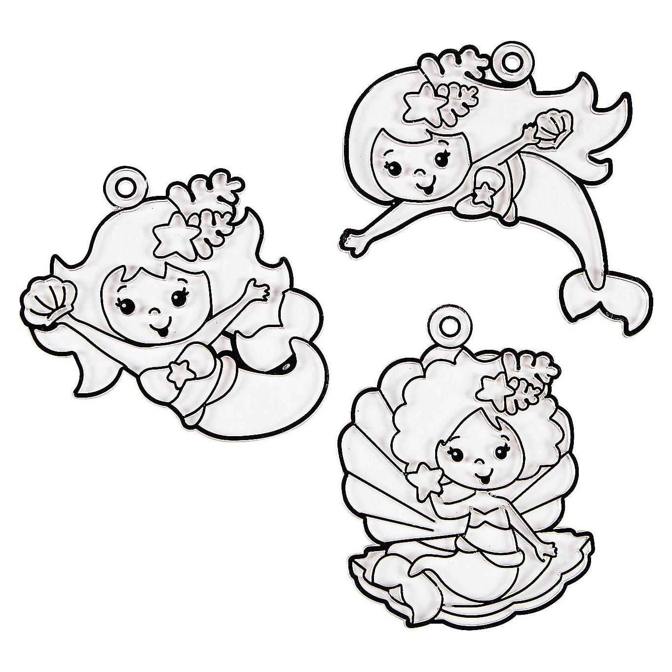 Kit de Manualidades Suncatchers Sirena Fun Express - 24 Piezas