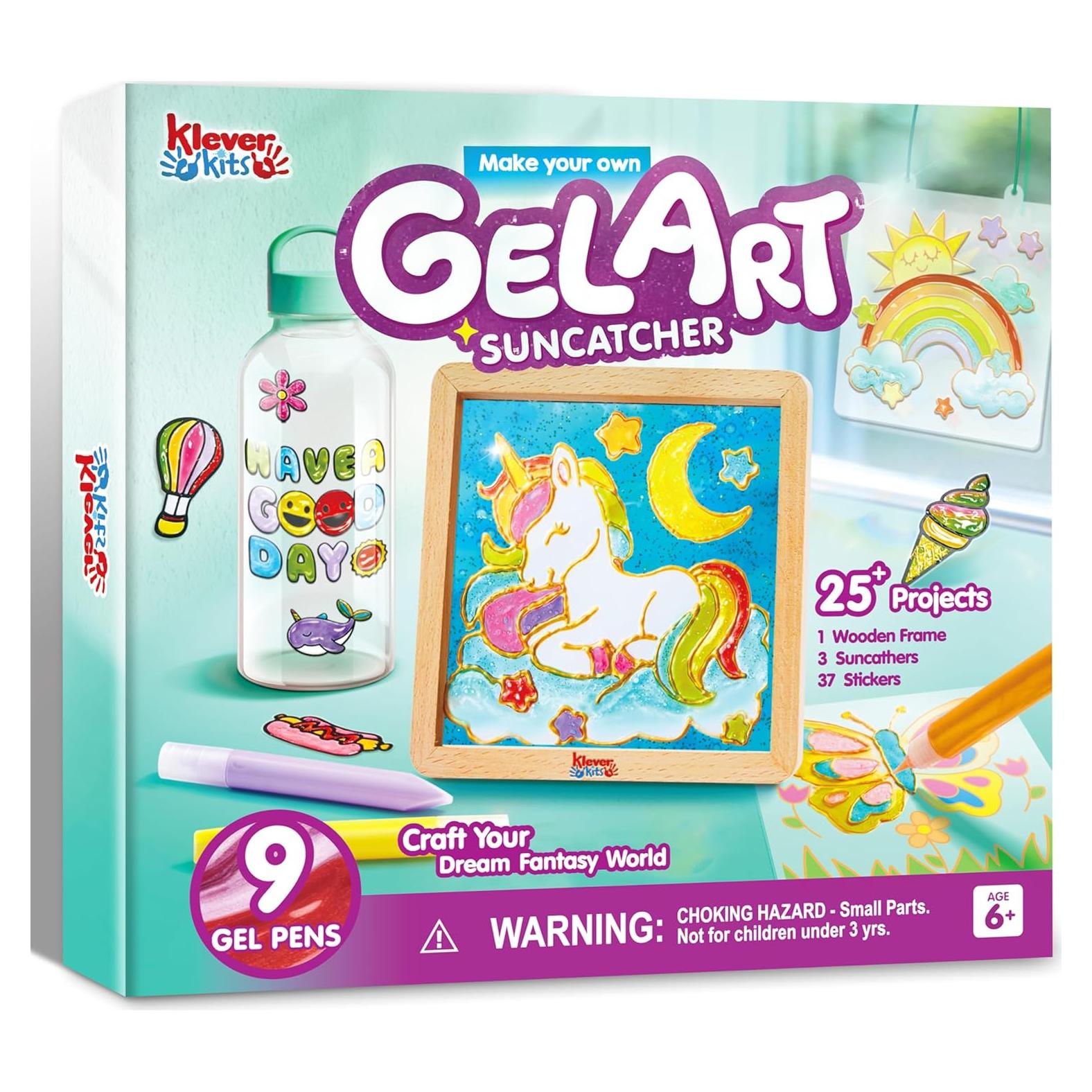 Klever Kits Gel Art Kit Unicornio para Niños 6-8 Años