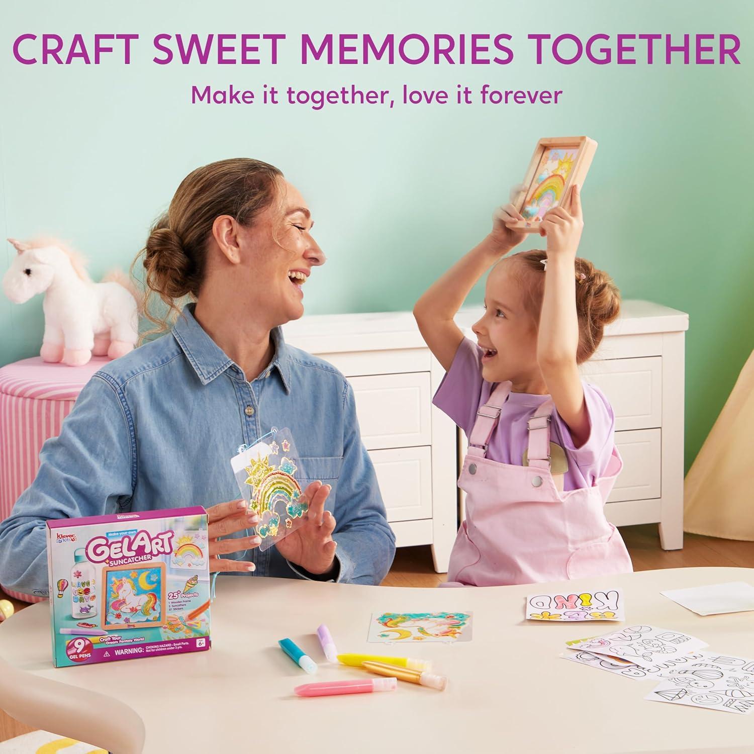 Klever Kits Gel Art Kit Unicornio para Niños 6-8 Años