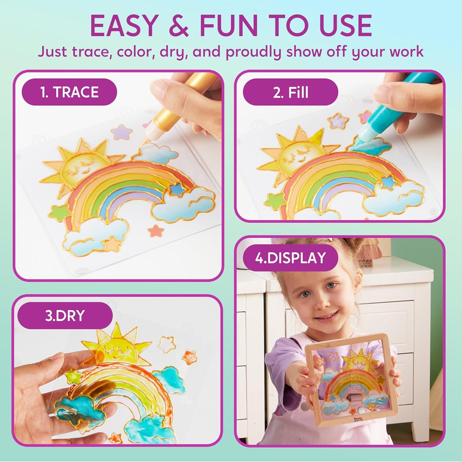 Klever Kits Gel Art Kit Unicornio para Niños 6-8 Años