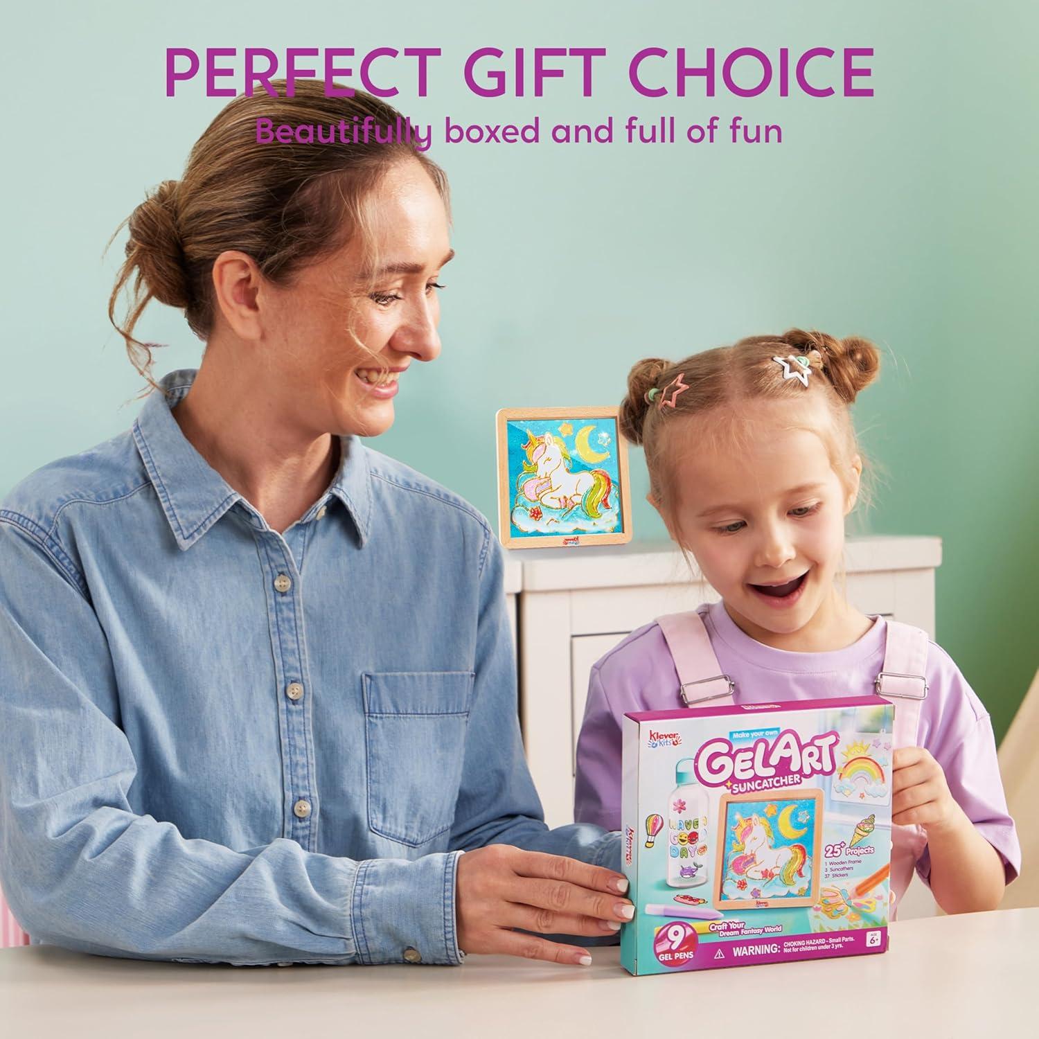 Klever Kits Gel Art Kit Unicornio para Niños 6-8 Años