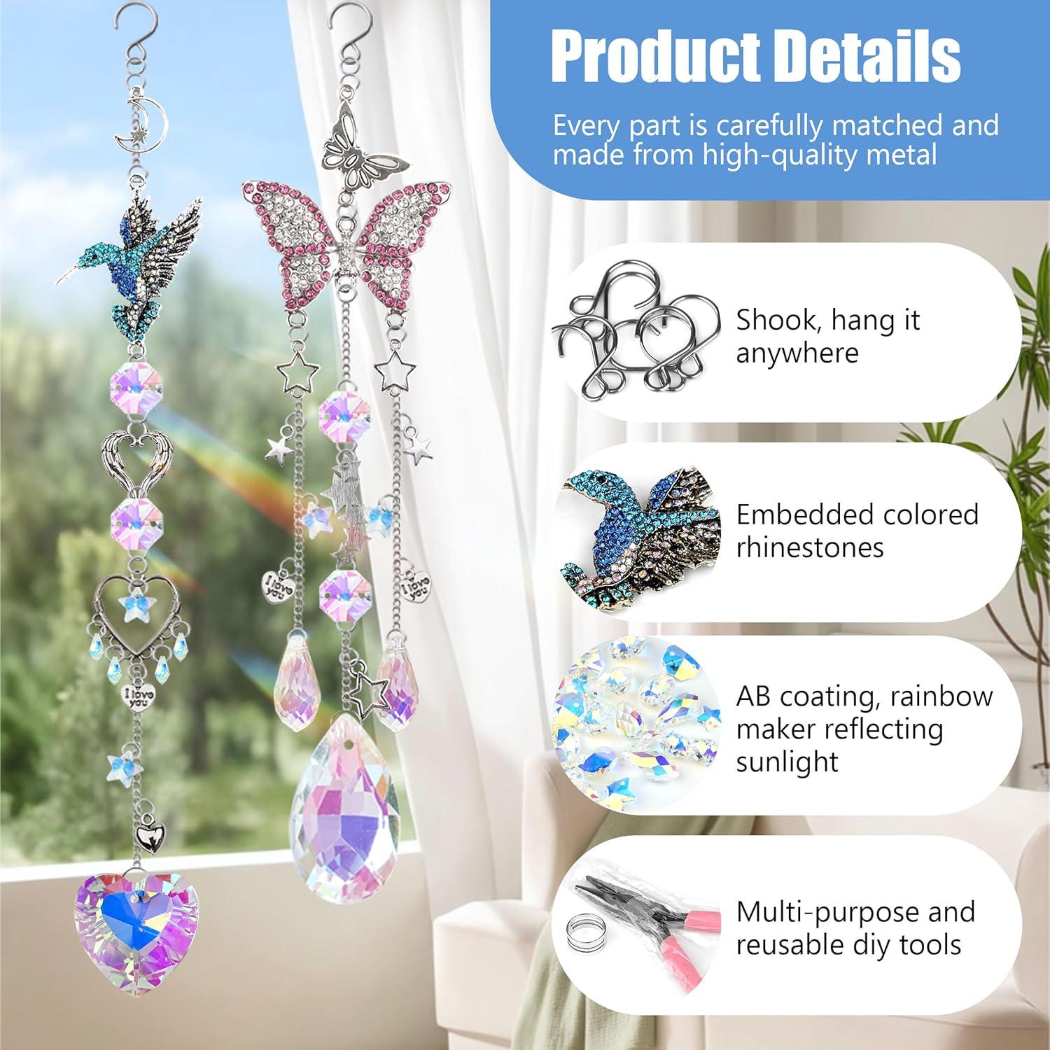 Kit de Atrapa Rayos DIY YUJINGXUAN con Cristales y Accesorios