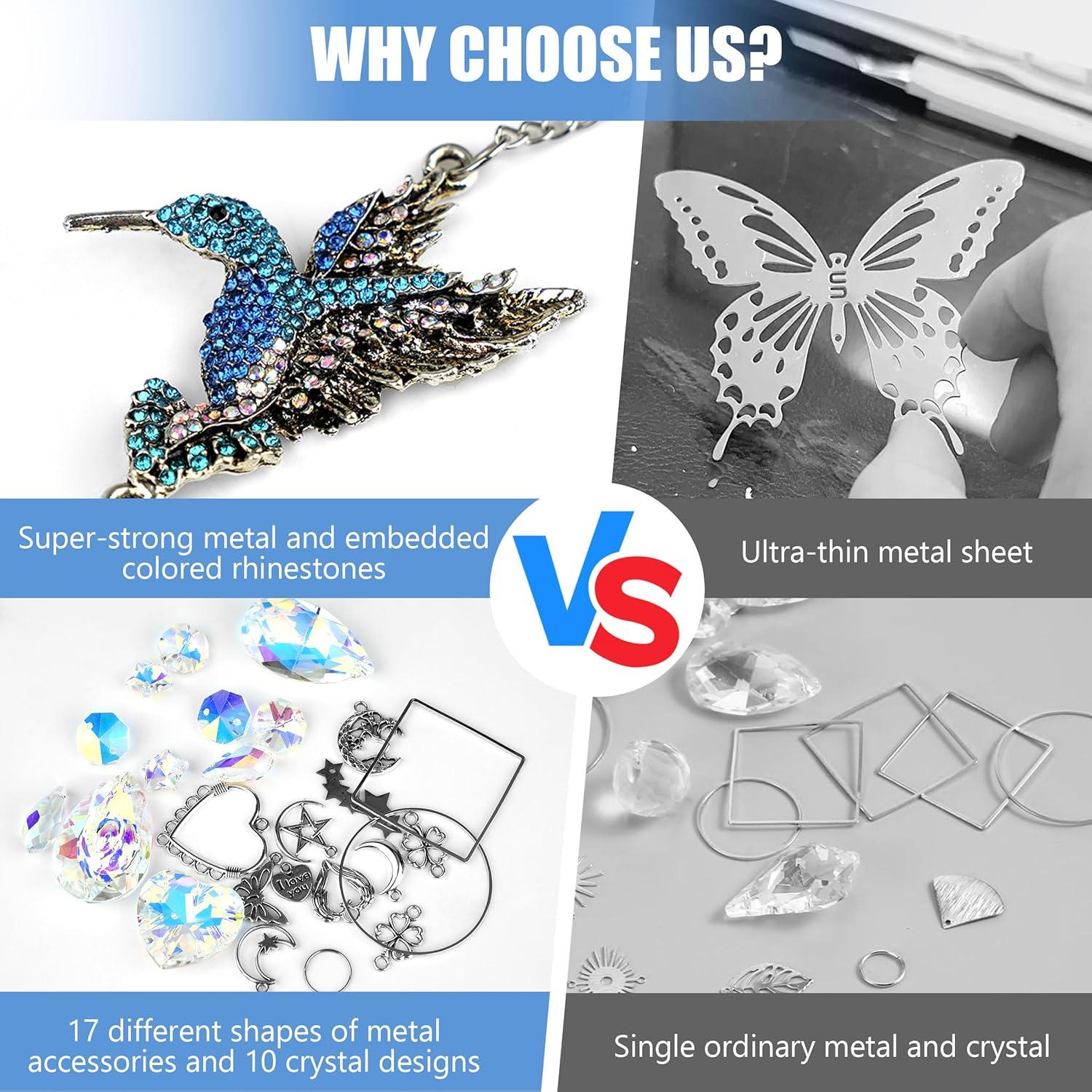 Kit de Atrapa Rayos DIY YUJINGXUAN con Cristales y Accesorios