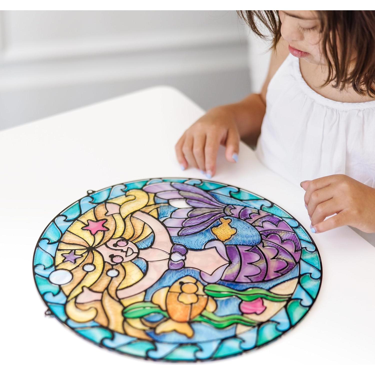 Kit de Manualidades de Vidrio Templado Melissa & Doug Sirenas