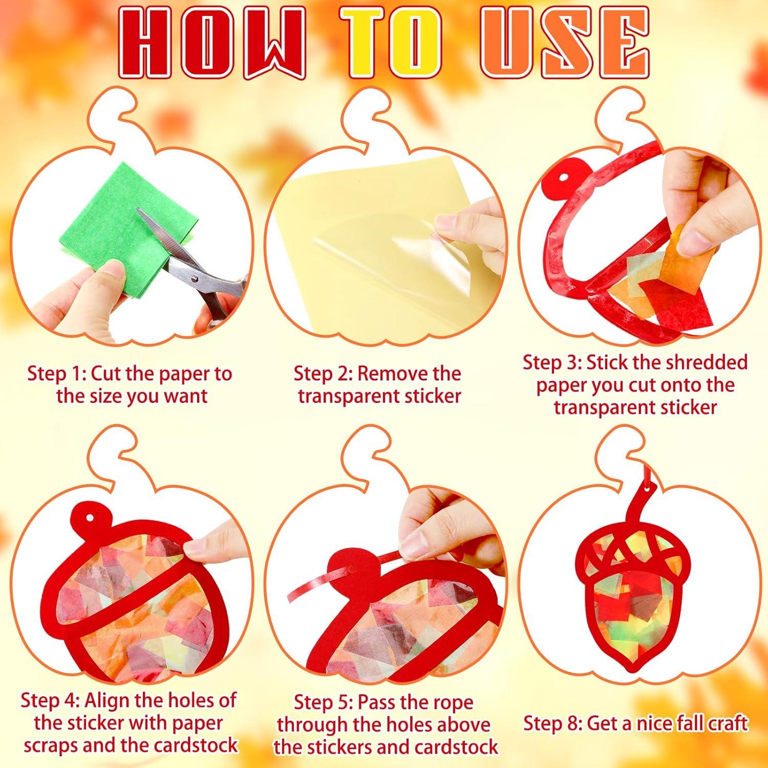 Marsui 36 Juegos de Manualidades de Papel Otoño DIY