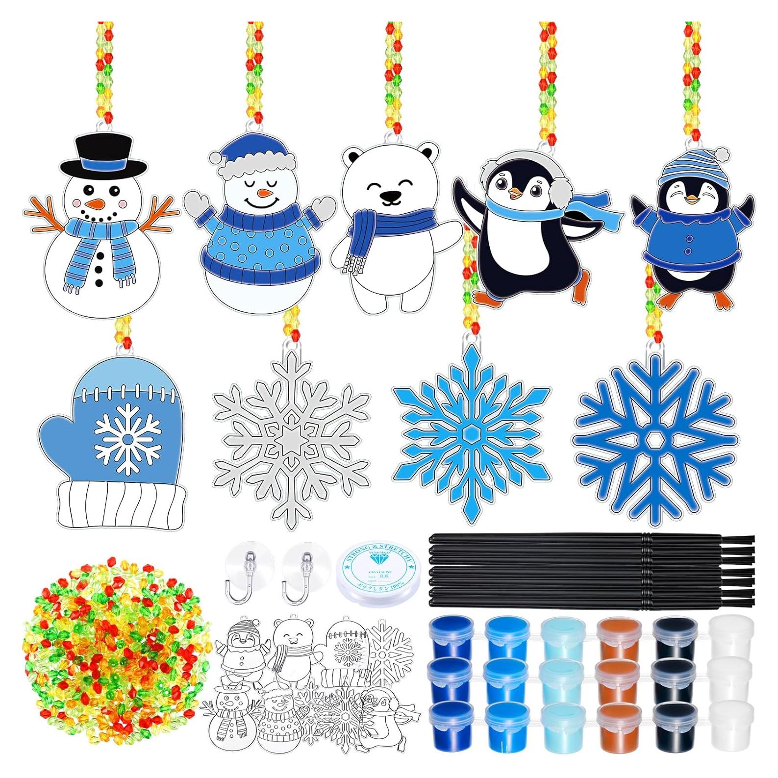 Capoda Kit de Manualidades Atrapa Rayos Copos de Nieve 36 Piezas