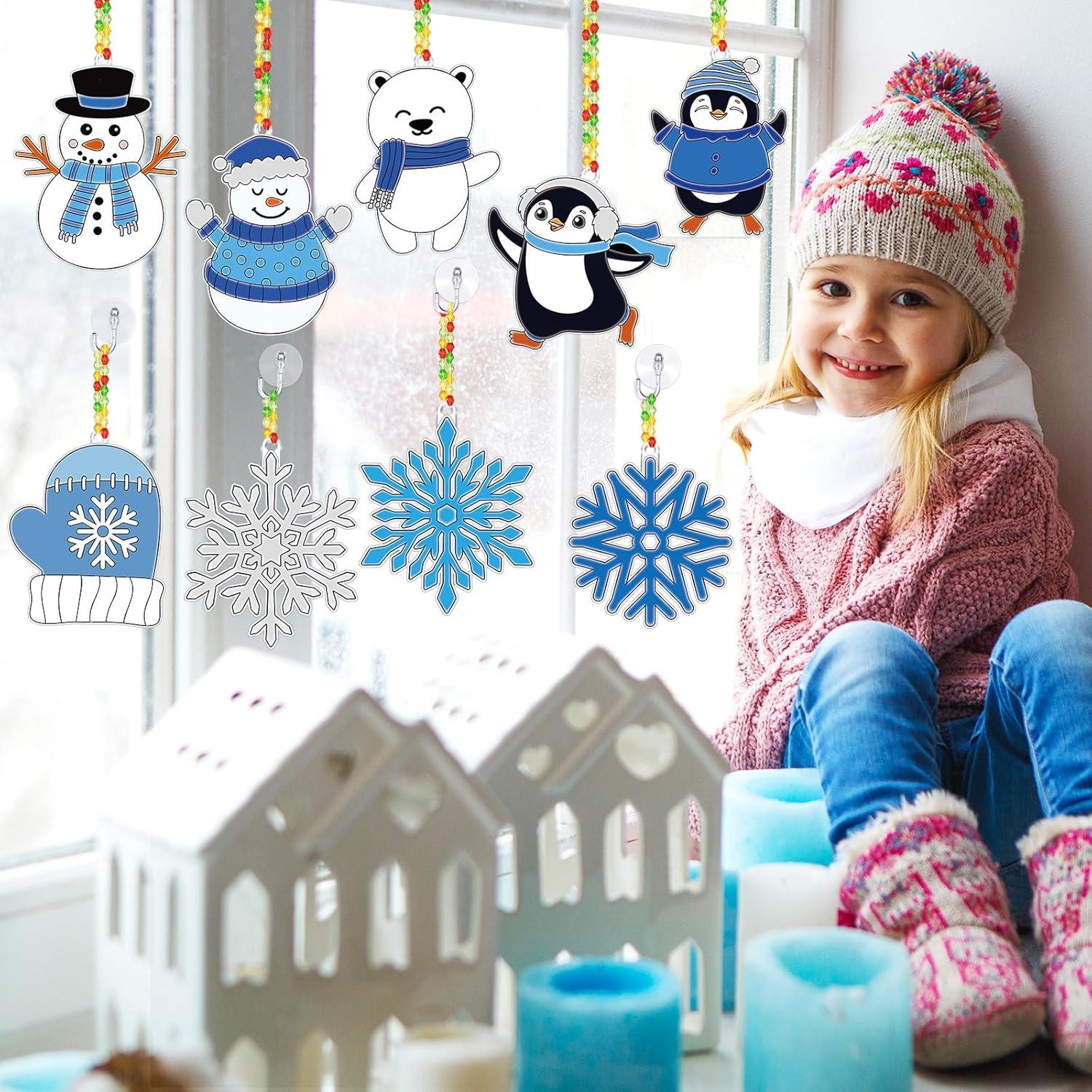 Capoda Kit de Manualidades Atrapa Rayos Copos de Nieve 36 Piezas