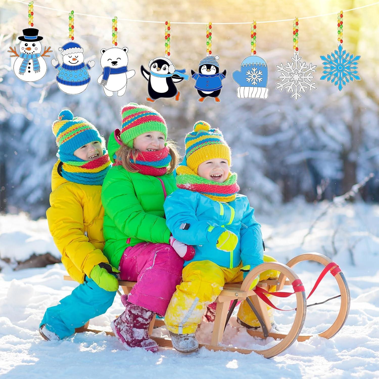 Capoda Kit de Manualidades Atrapa Rayos Copos de Nieve 36 Piezas