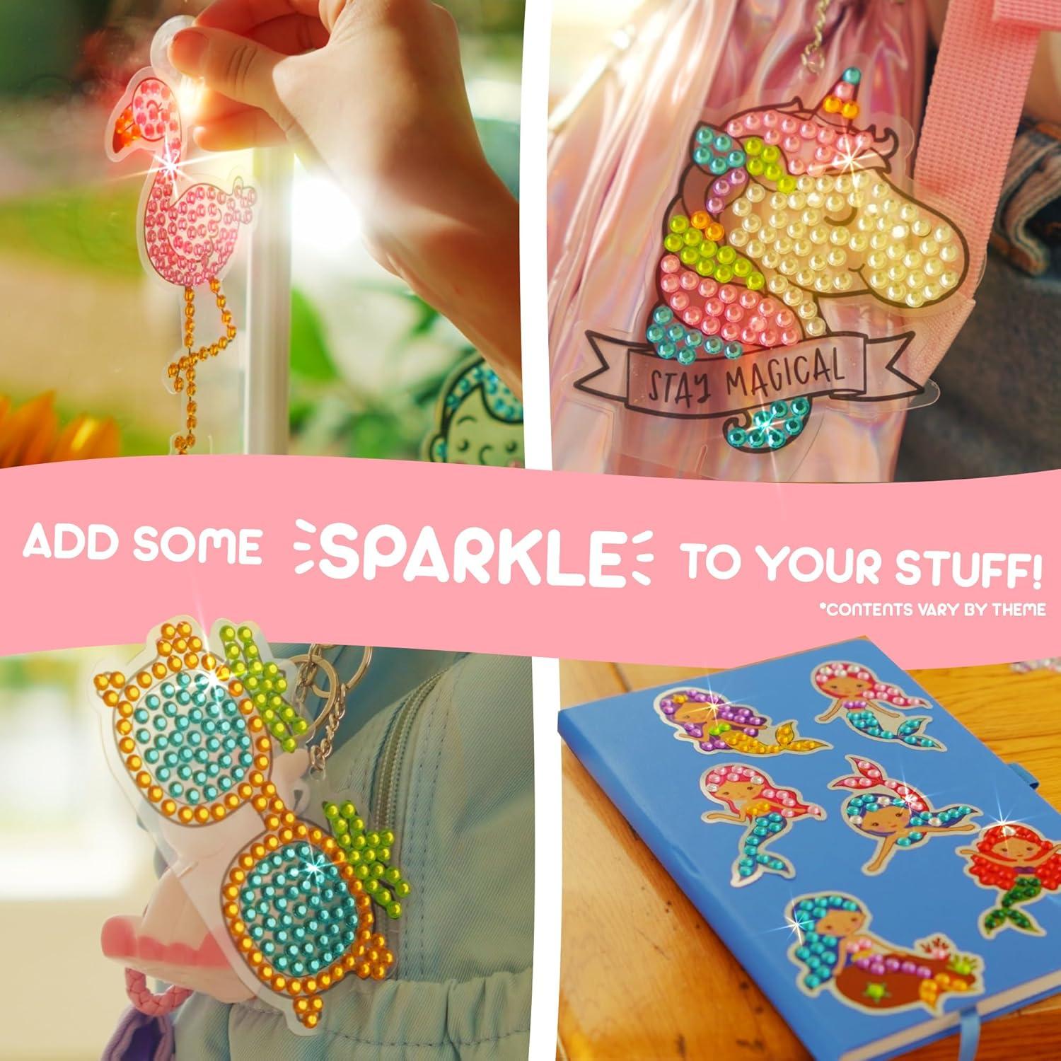 Kit de Arte de Diamante Blue Squid Unicornio - 16 Piezas