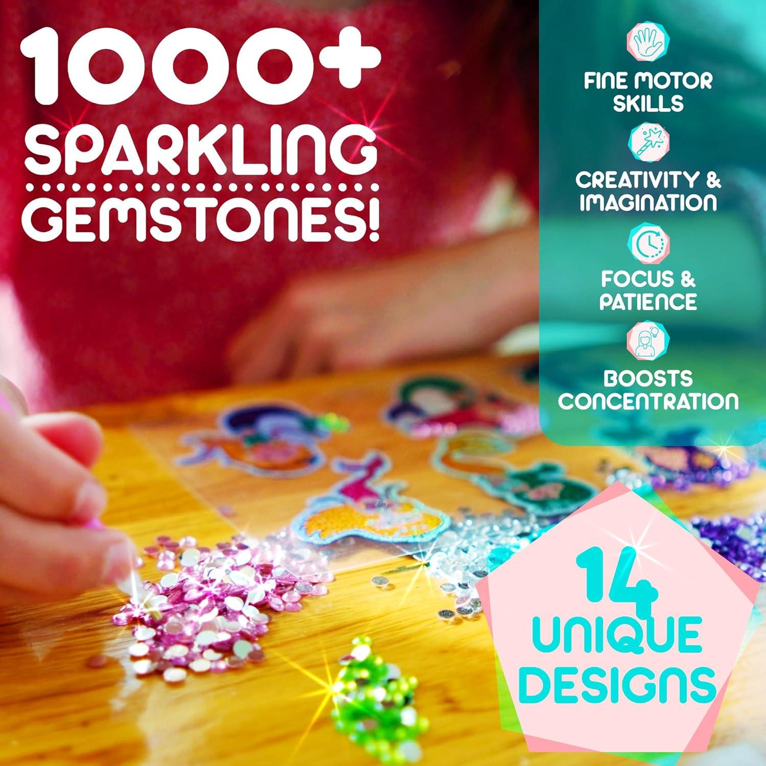 Kit de Arte de Diamante Blue Squid Unicornio - 16 Piezas