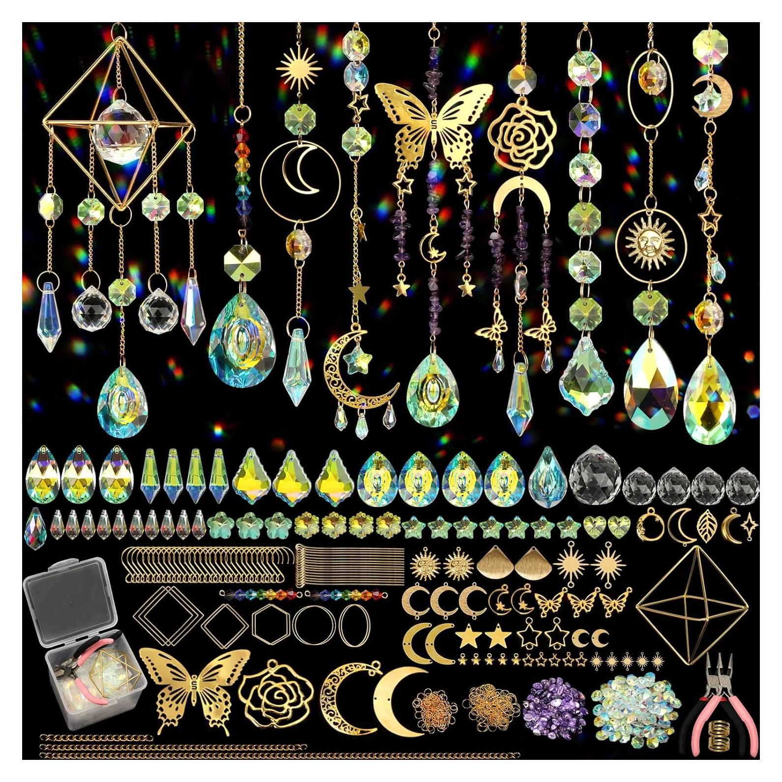 Kit de Suncatcher DIY 800 Piezas - Cristales para Ventanas