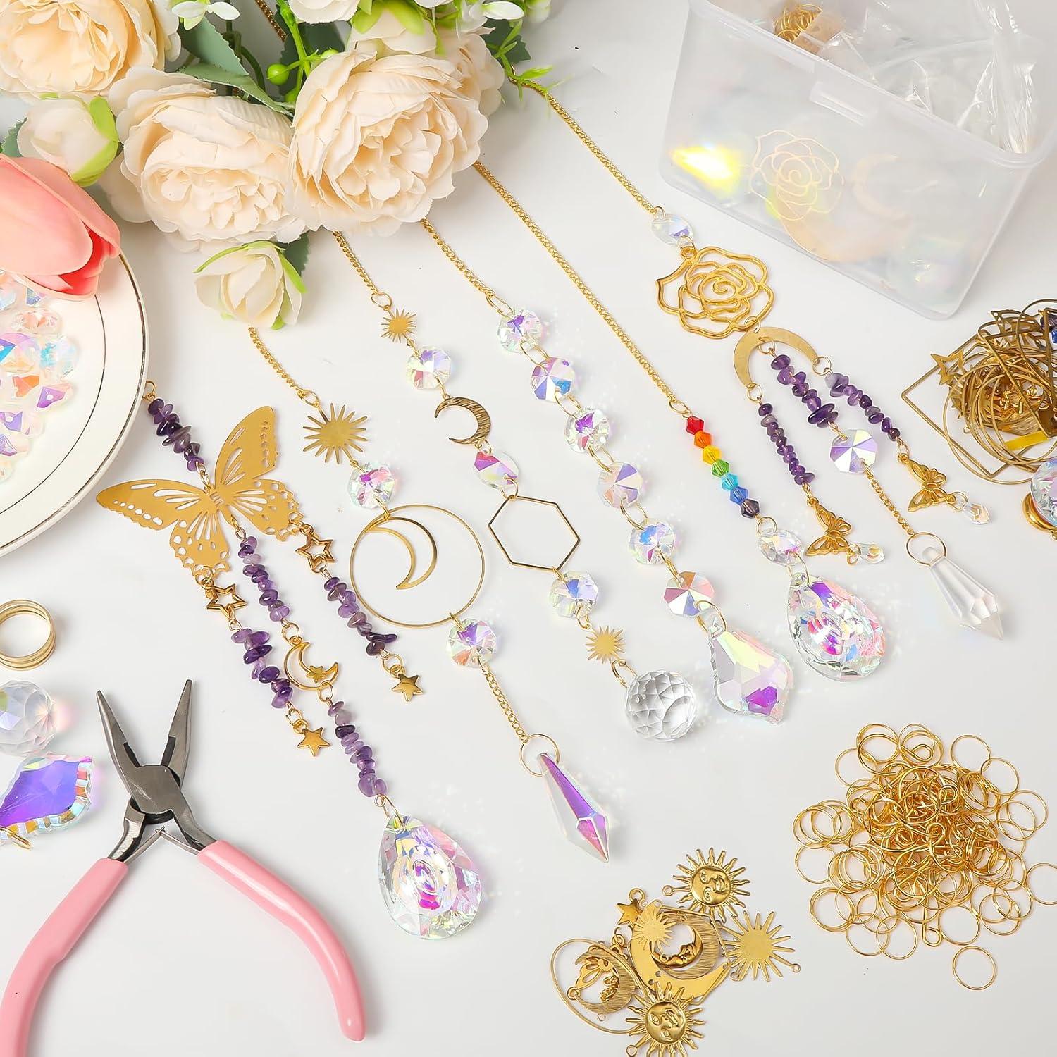 Kit de Suncatcher DIY 800 Piezas - Cristales para Ventanas