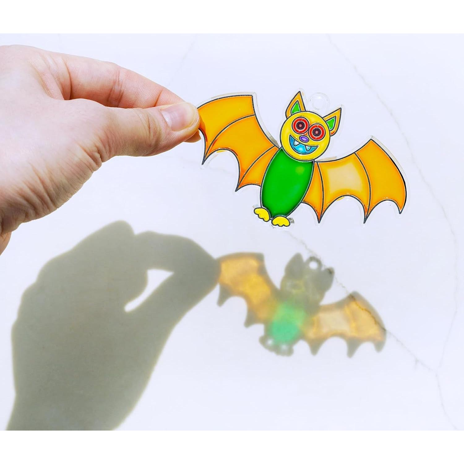 Kit de Manualidades Winlyn 24 Atrapadores de Sol Murciélago Halloween