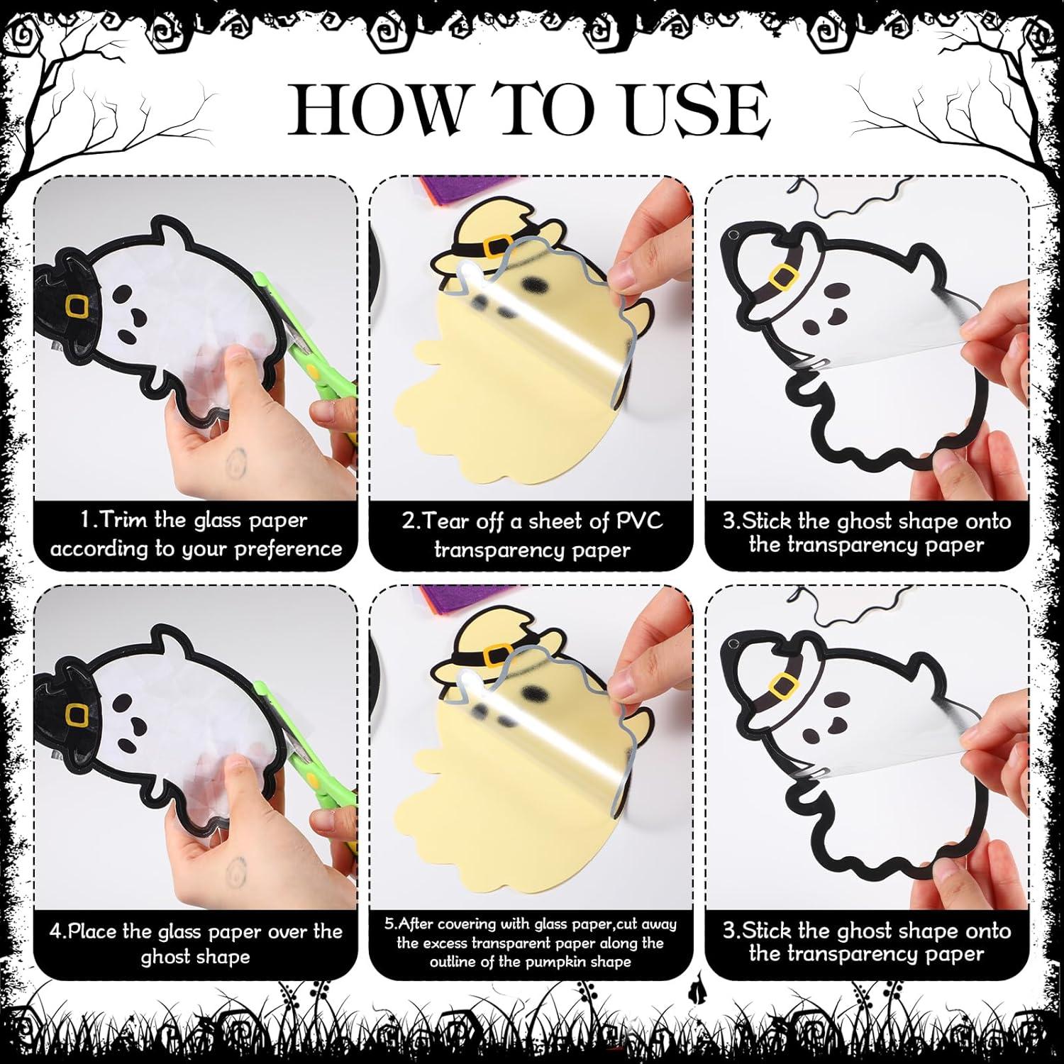 Kit de Manualidades Suncatcher Halloween Tinlade 32 Piezas