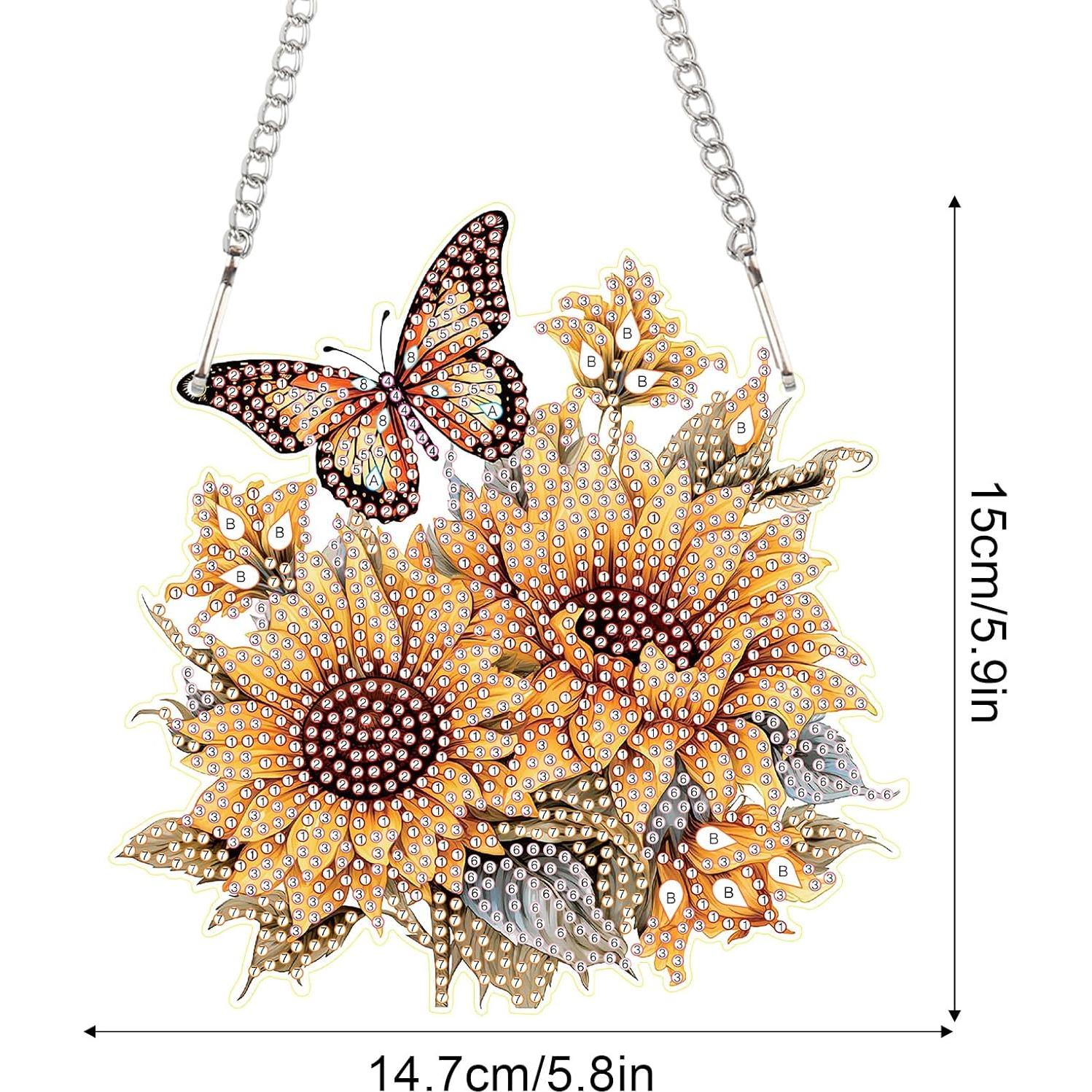 Kit de Adorno Colgante de Diamante AiYuanzsh Mariposa 5D