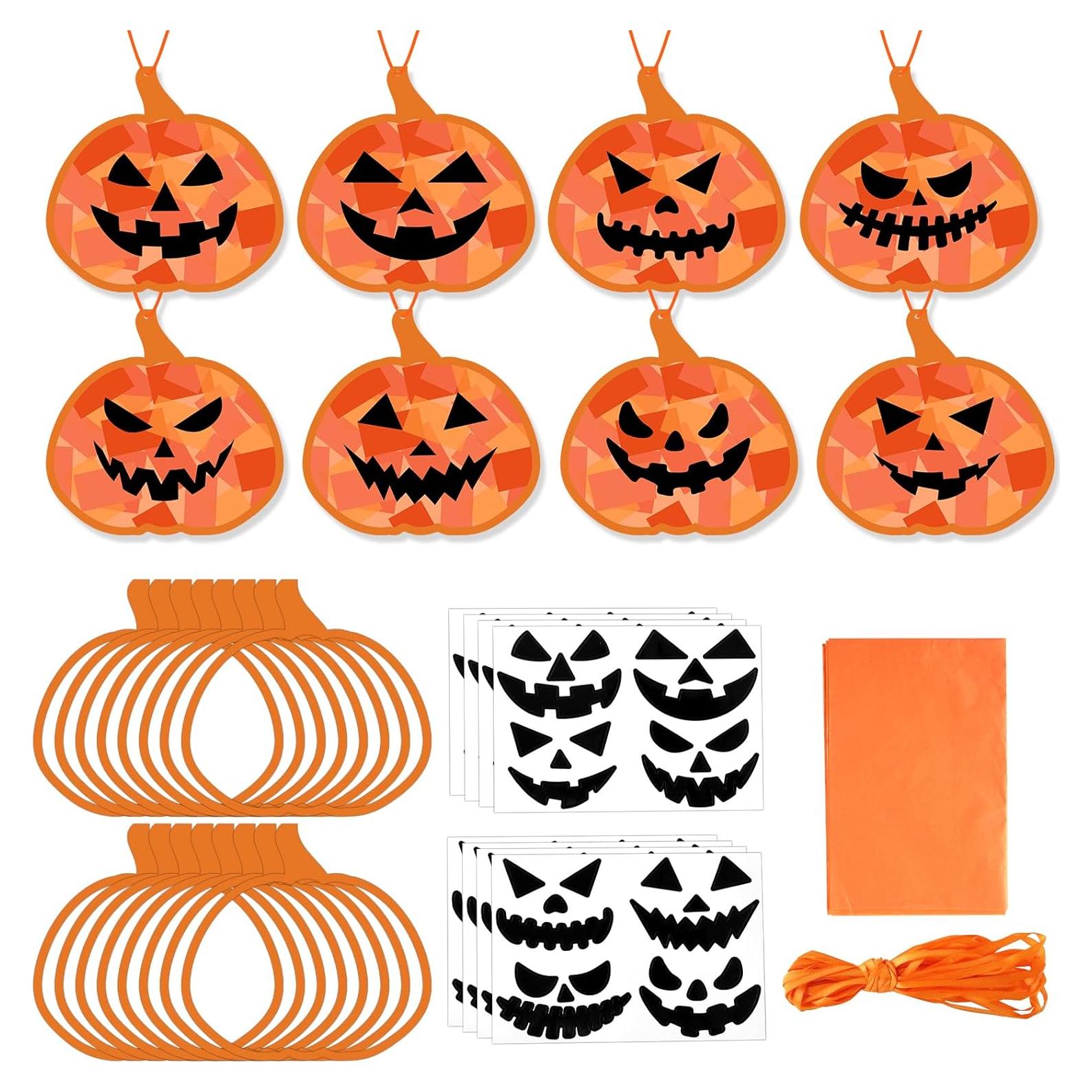 Kit de Manualidades Halloween 32 Piezas Gisgfim - Calabazas DIY