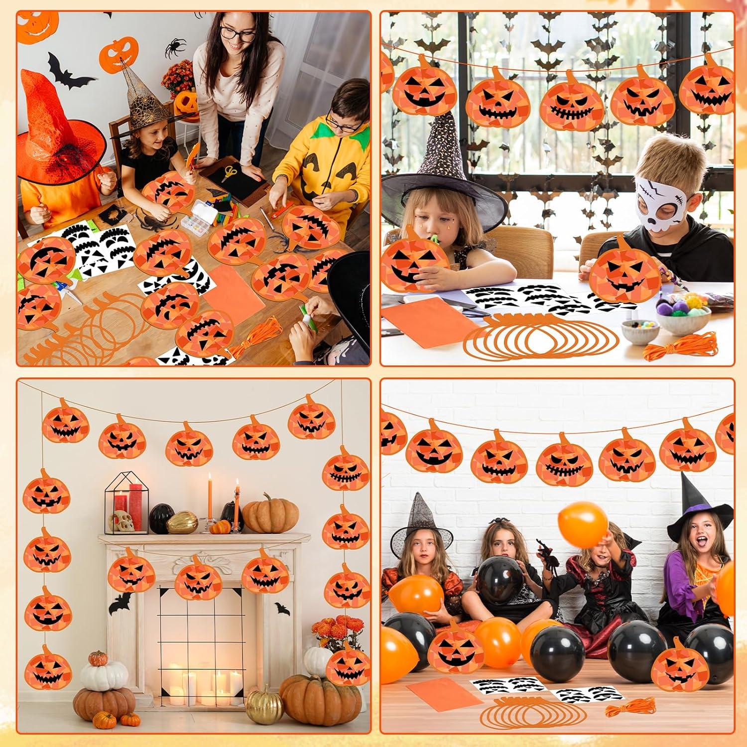 Kit de Manualidades Halloween 32 Piezas Gisgfim - Calabazas DIY