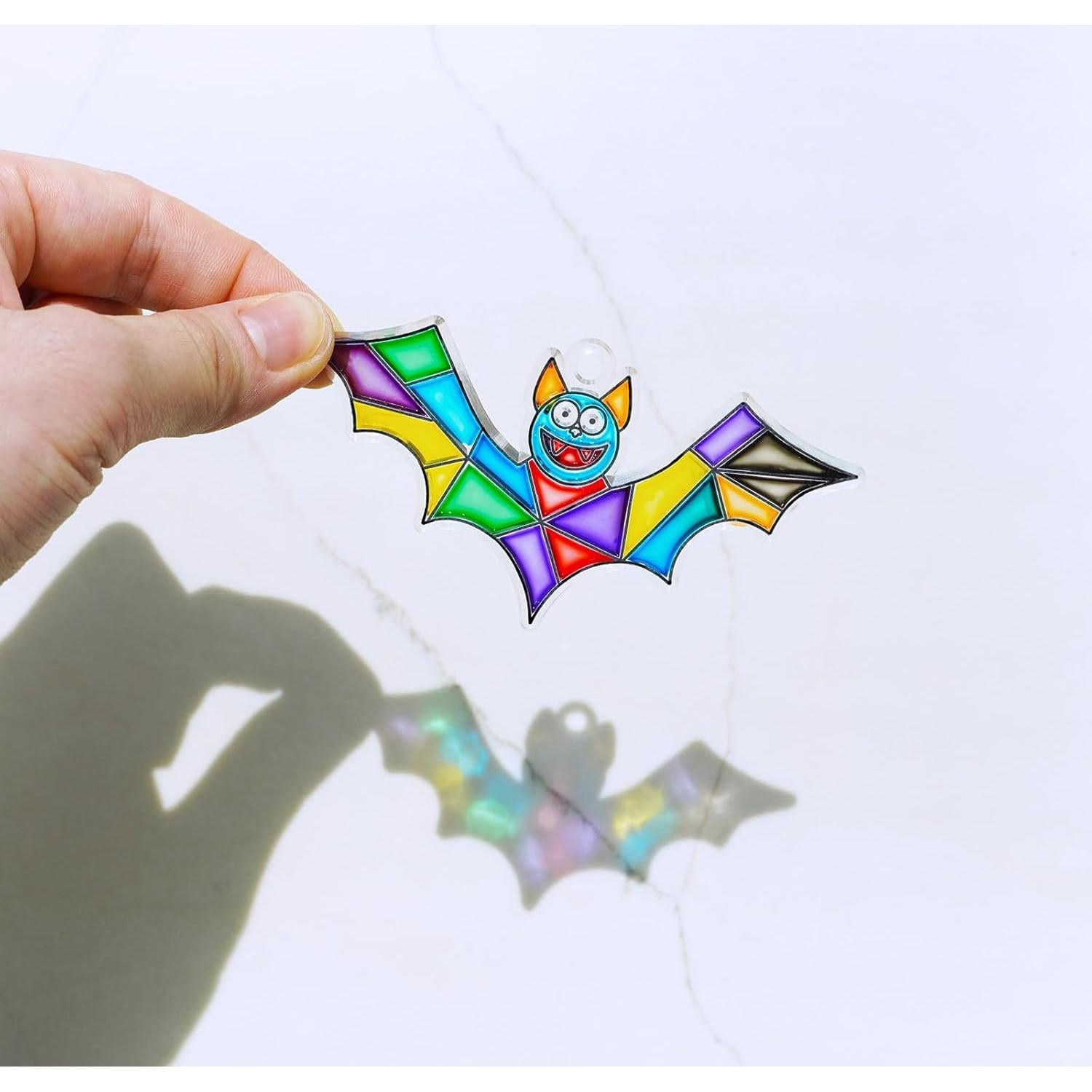 Kit de Manualidades Winlyn 27 Suncatchers Murciélago Halloween