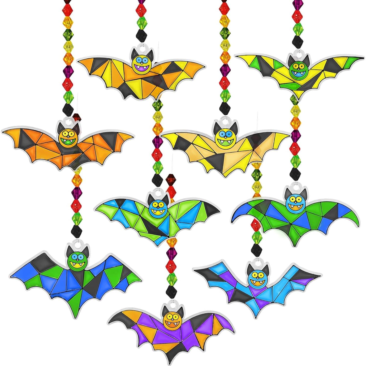 Kit de Manualidades Winlyn 27 Suncatchers Murciélago Halloween