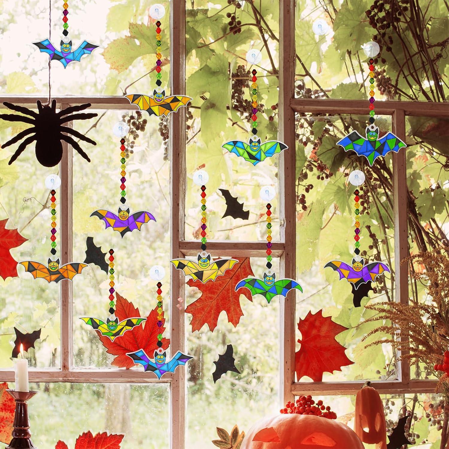 Kit de Manualidades Winlyn 27 Suncatchers Murciélago Halloween