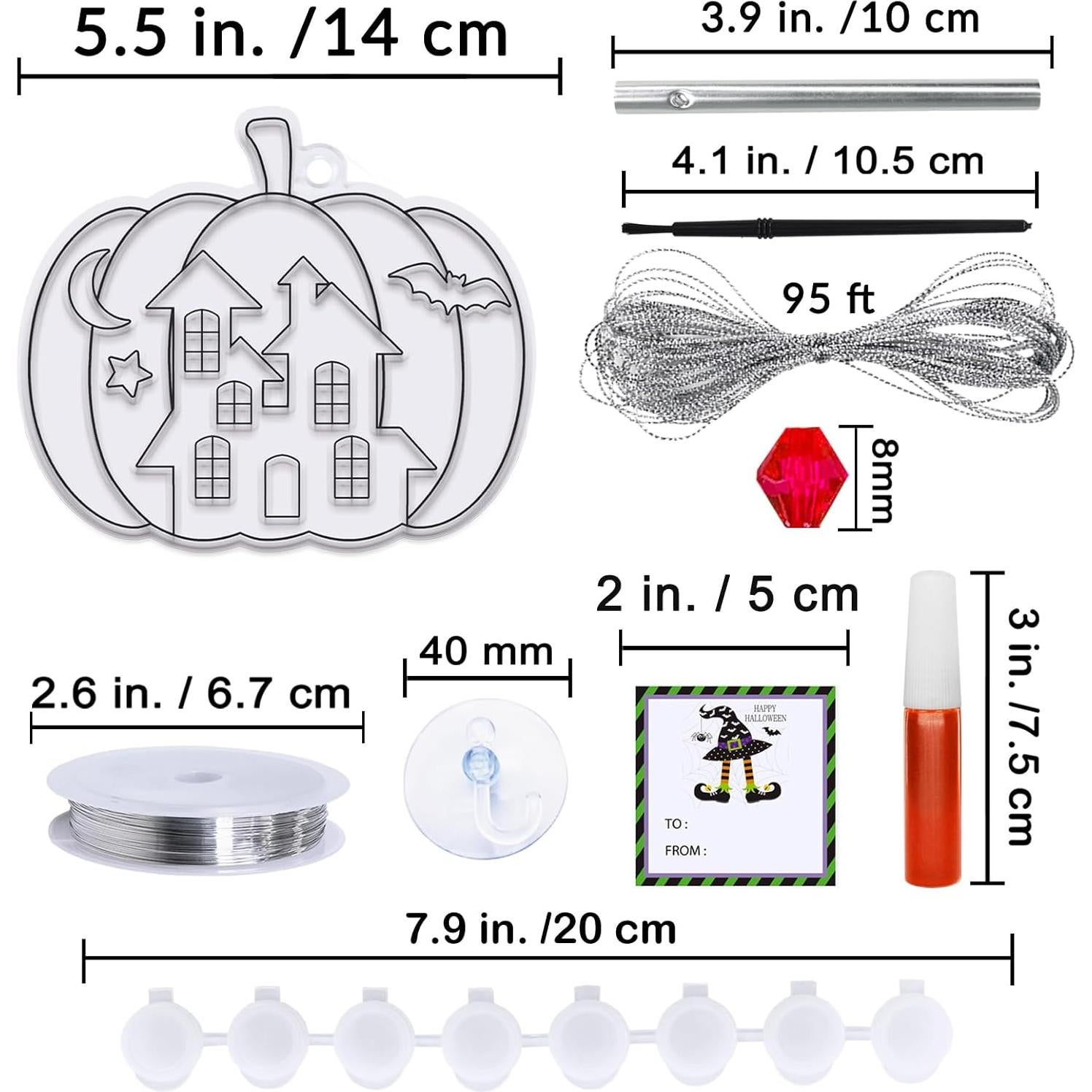 Kits de Manualidades Halloween Winlyn 24 Sets Atrapa Rayos