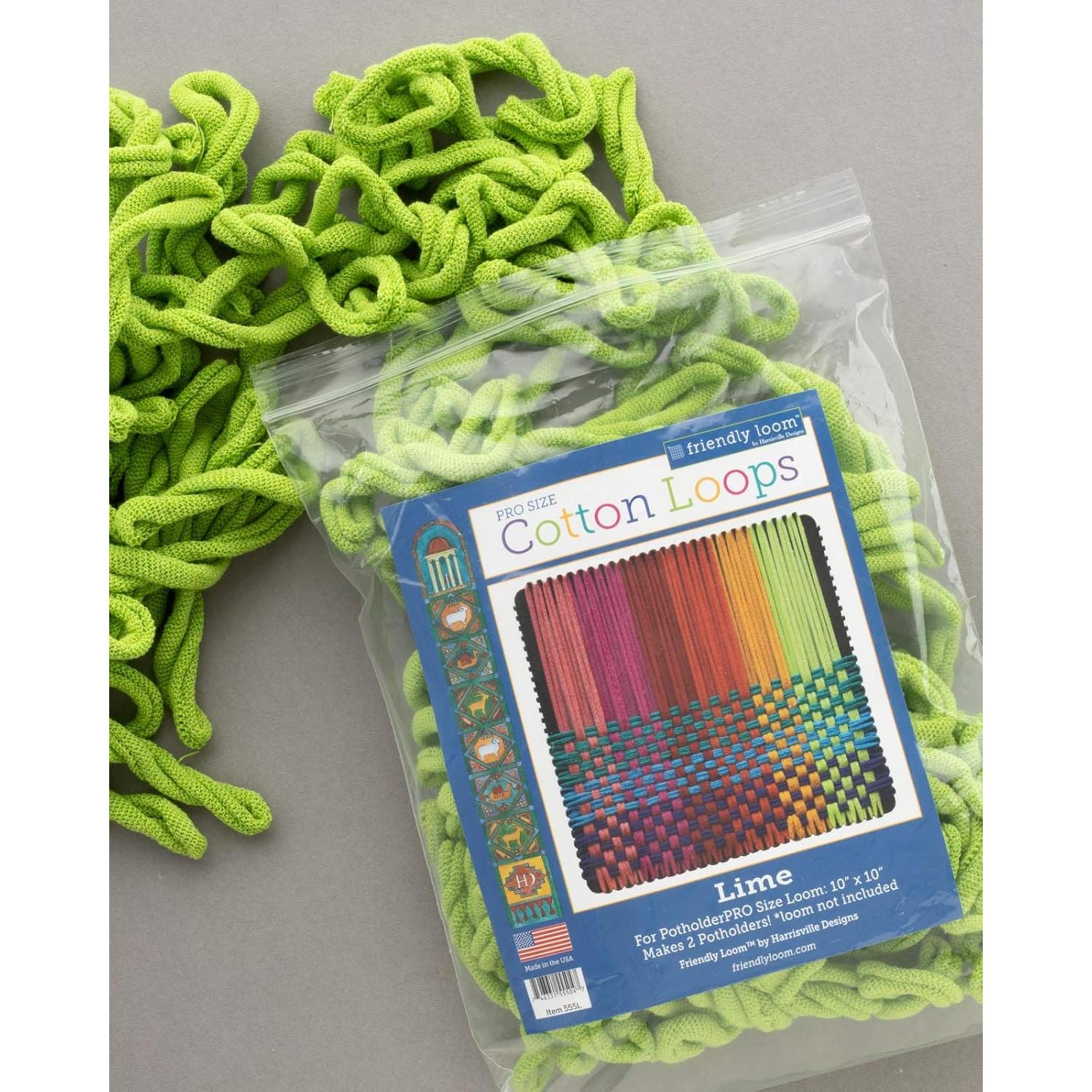 Kit de Bucles de Algodón PRO Harrisville 10" Lima para 2 Agarradores