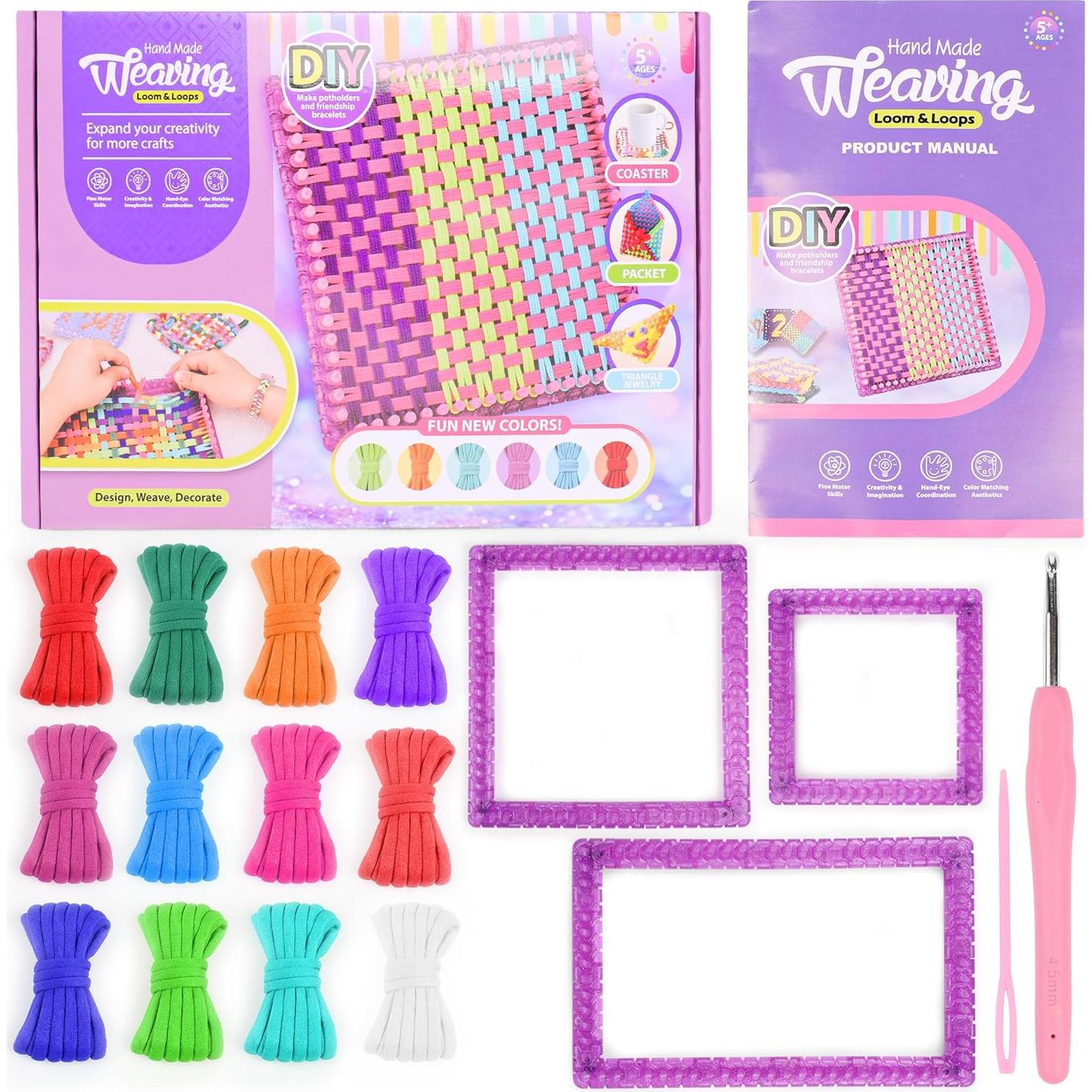 Kit de Telar KITHAVEN para Niños y Adultos - Manualidades DIY