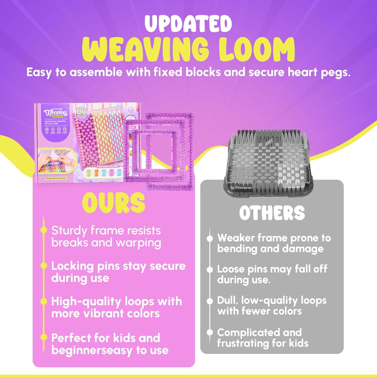 Kit de Telar KITHAVEN para Niños y Adultos - Manualidades DIY