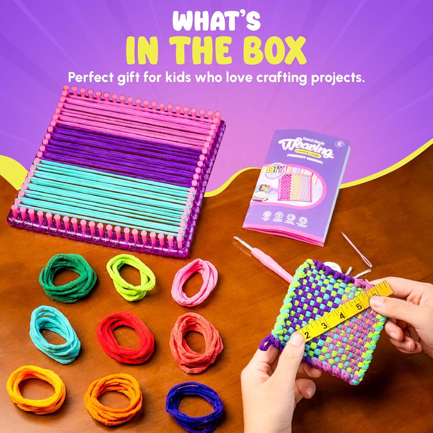 Kit de Telar KITHAVEN para Niños y Adultos - Manualidades DIY